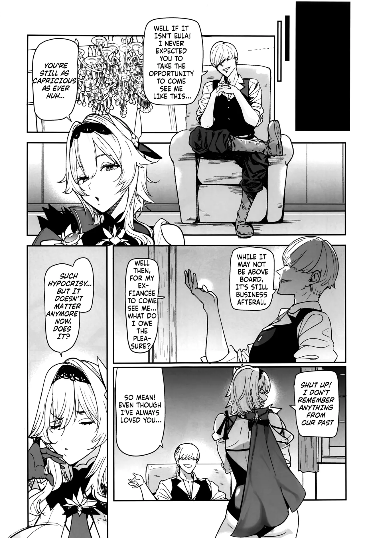 (C101) [AMAYADORI+ (Harenochiame)]Eula no Konin | Eula's Wedding(Genshin Impact) [English] [ReinaRepublic] Page 5