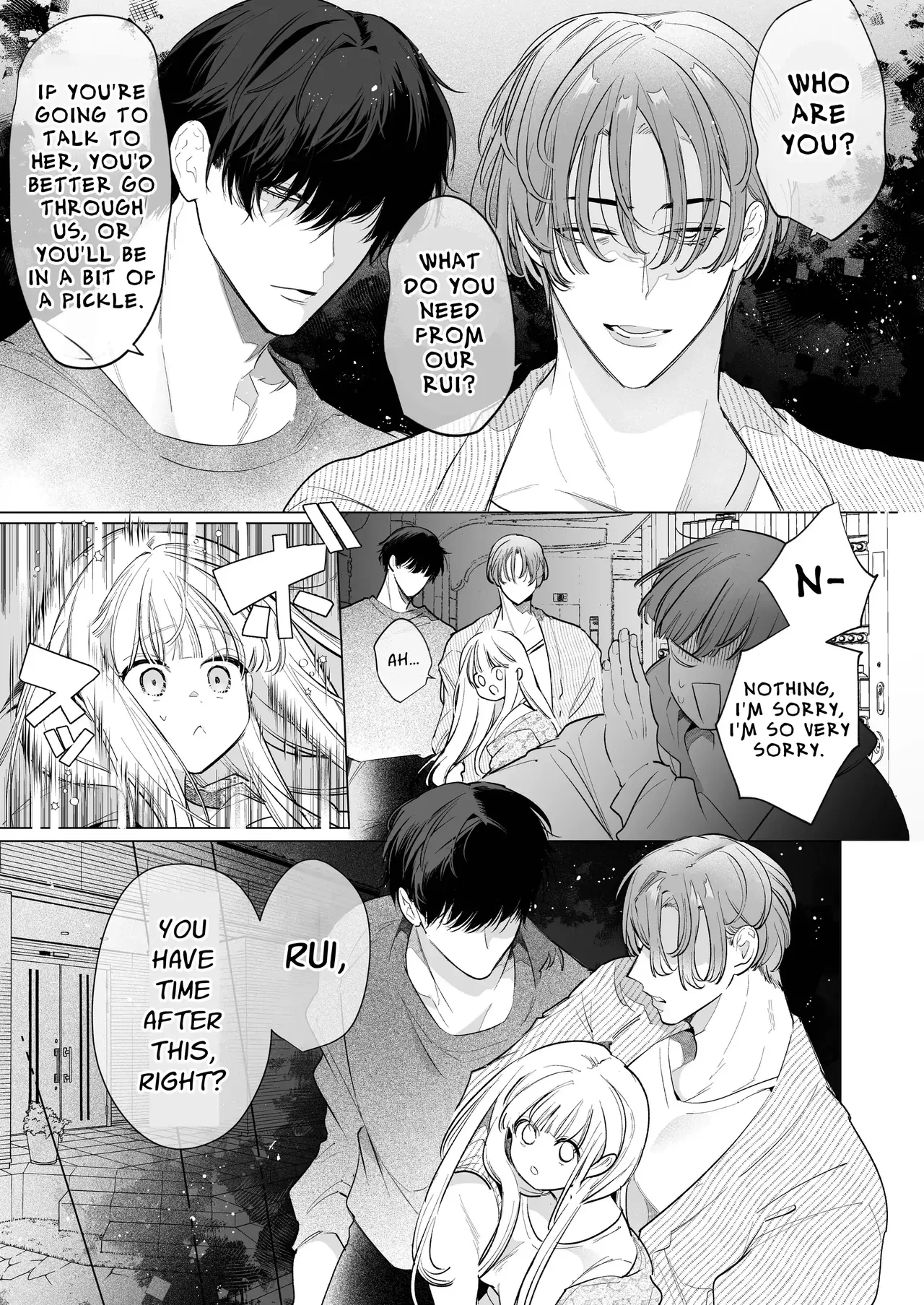 [Yatomomin (Yamamoto Tomomitsu)]Friendship Breaking Maiden. ~wanting to be together forever, longtime friends have a threesome~[English] Page 14