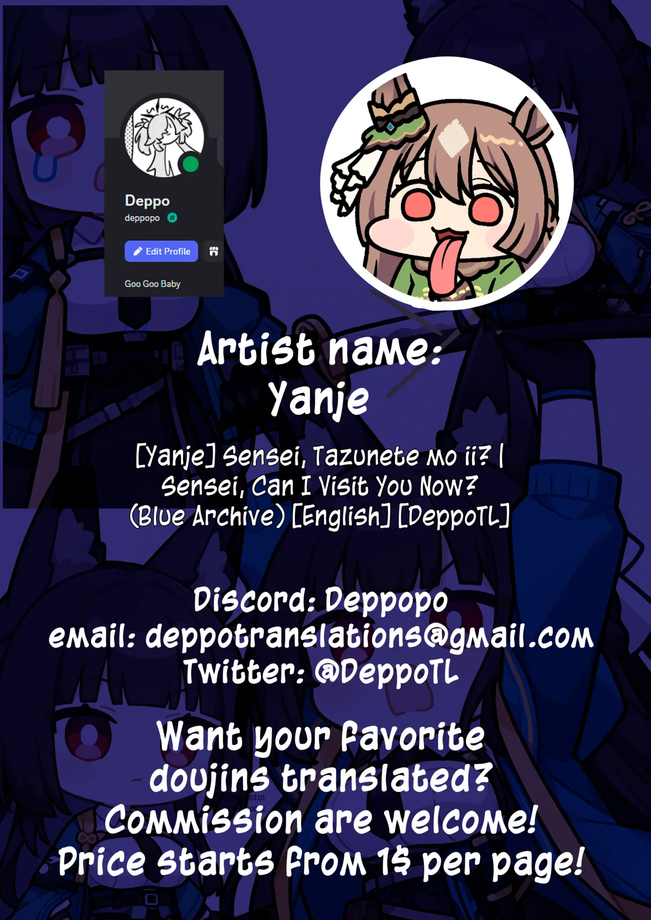 [Yanje]Sensei, Ima, Tazunete mo ii? | Sensei, Can I Visit You Now?(Blue Archive) [English] [DeppoTL] [Decensored] Page 6