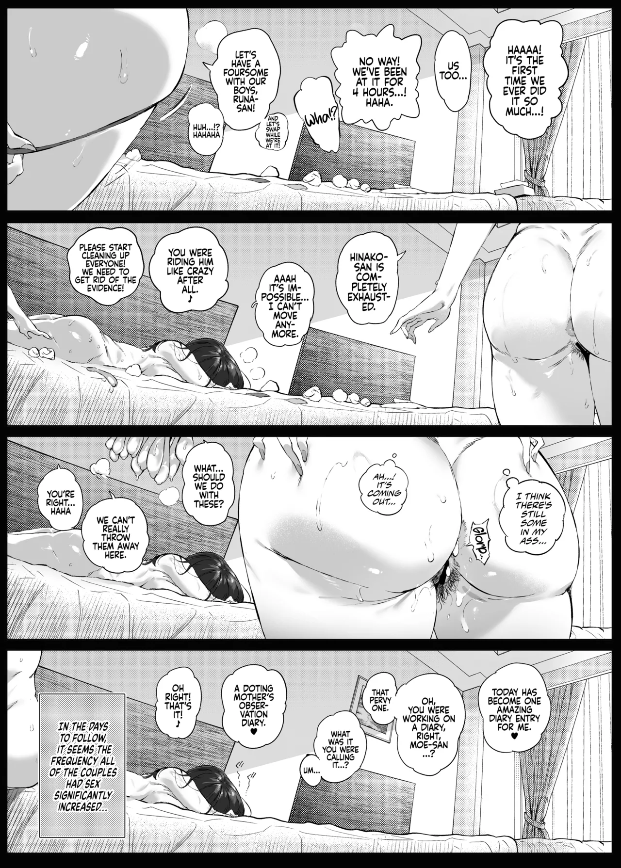 [Vadass (Oltlo)]Dekiai Kansatsu Nikki 2 Mama Tomo Minna de Hamedori Daiundoukai!  | A Doting Mother’s Observation Diary 2: Mommy's Friend's Sports Festival Sex Tape[English] [Coffedrug] [Digital] Page 63