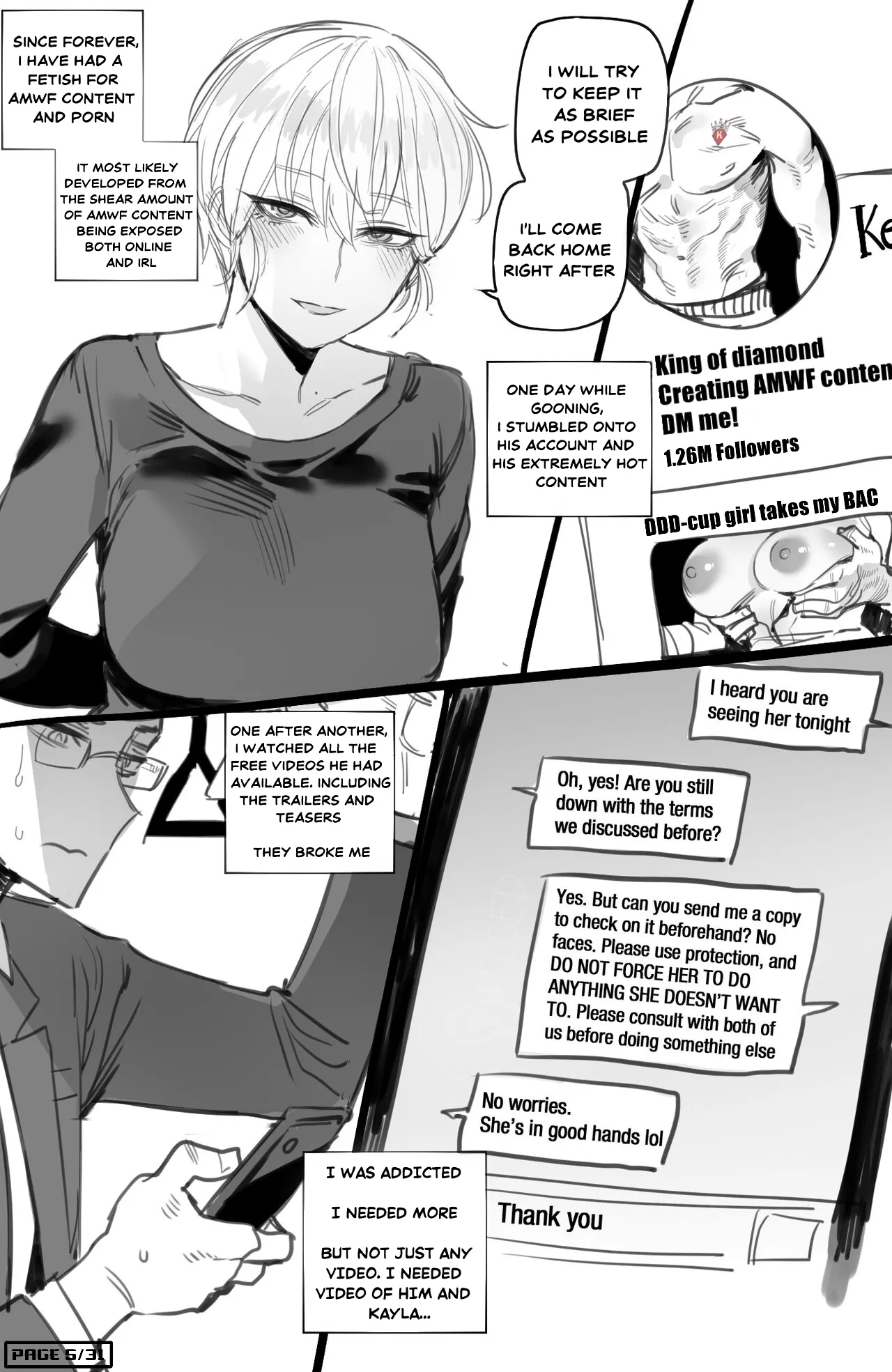 I Told My Loving Wife About My AMWF Fetish And Lost Her To Our BAC BULL  [Ratatatat74 - Edit] RICED HENTAI Page 5