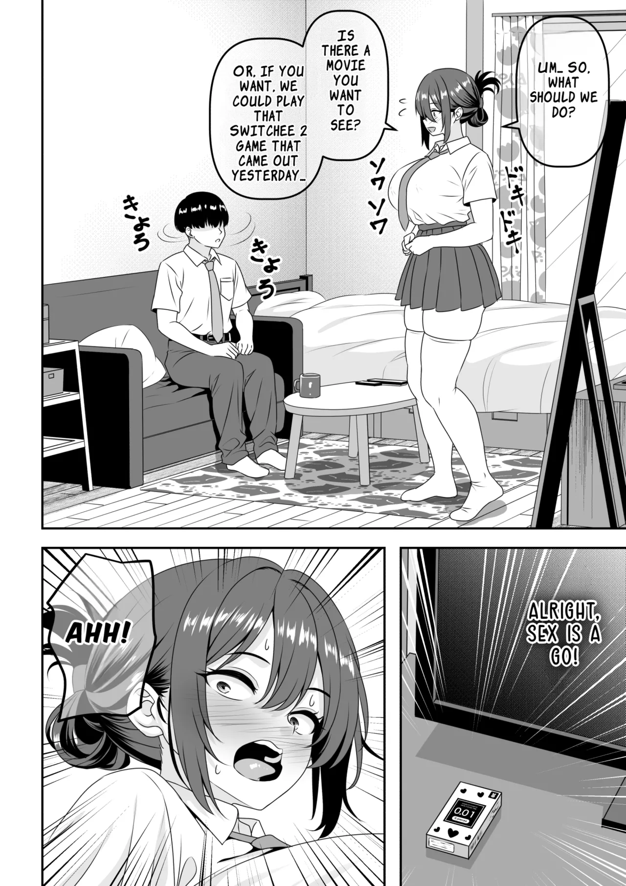 [Waribashi Kouka]Teisou Gyakuten - Tayoreru Oujisama-kei no Senpai, Hatsu H de Kusso Nasakenai Koshiheko Sourou Sex o Urou Shiteshimau | Chastity Reversal- The Reliable Prince-Type Senpai Is Pathetically Quick in Bed During Our First Time[English] [LKK•Scans] Page 7