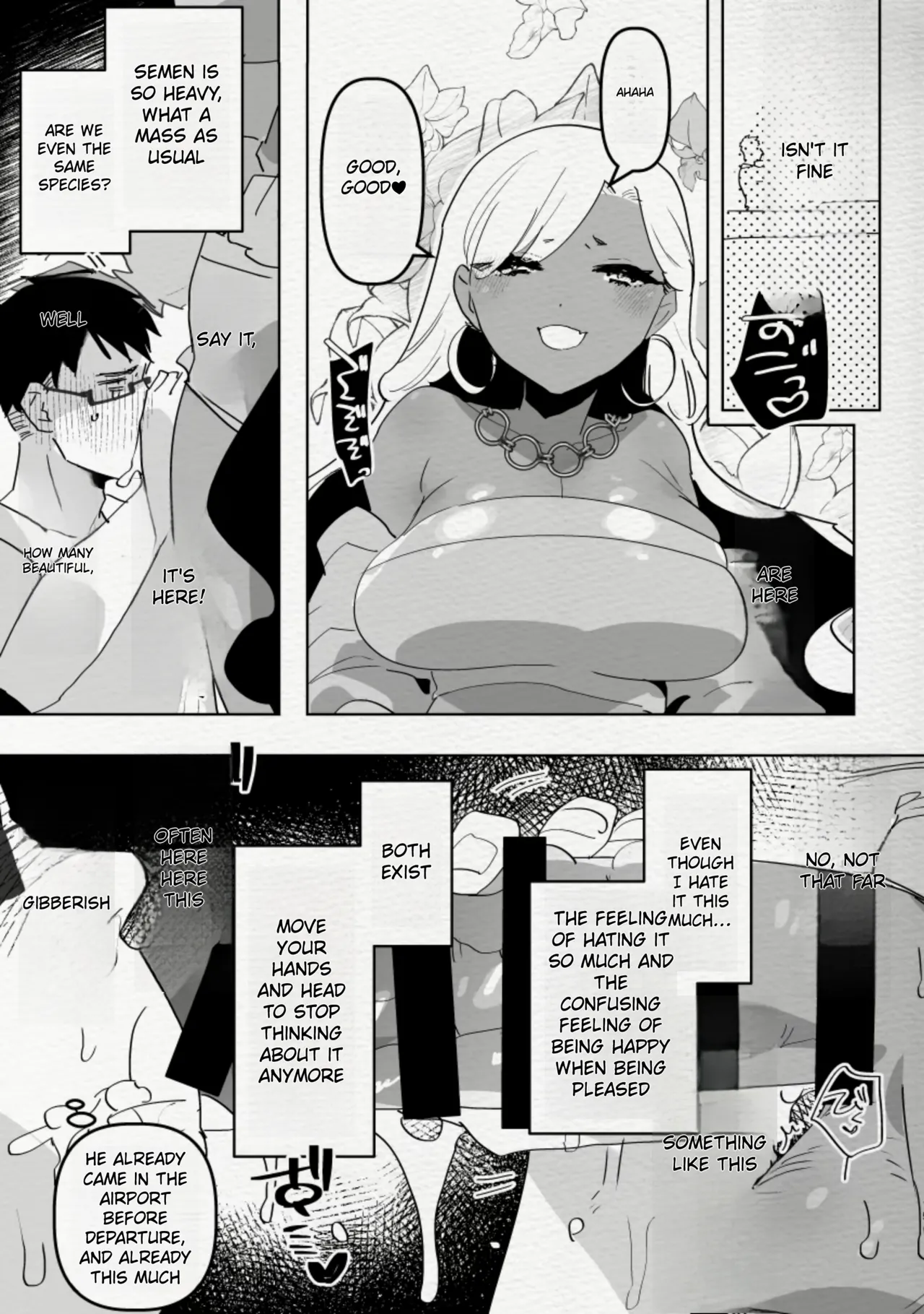 [Aimaitei (Aimaitei Umami)]Minami no Shima de Futanari Kuro Gyaru Kanojo ni Hotel de Hametaosareru Nante...... | Being Fucked By Black Futanari Gal Girllfreind In Southern Island[English] [Digital] Page 15