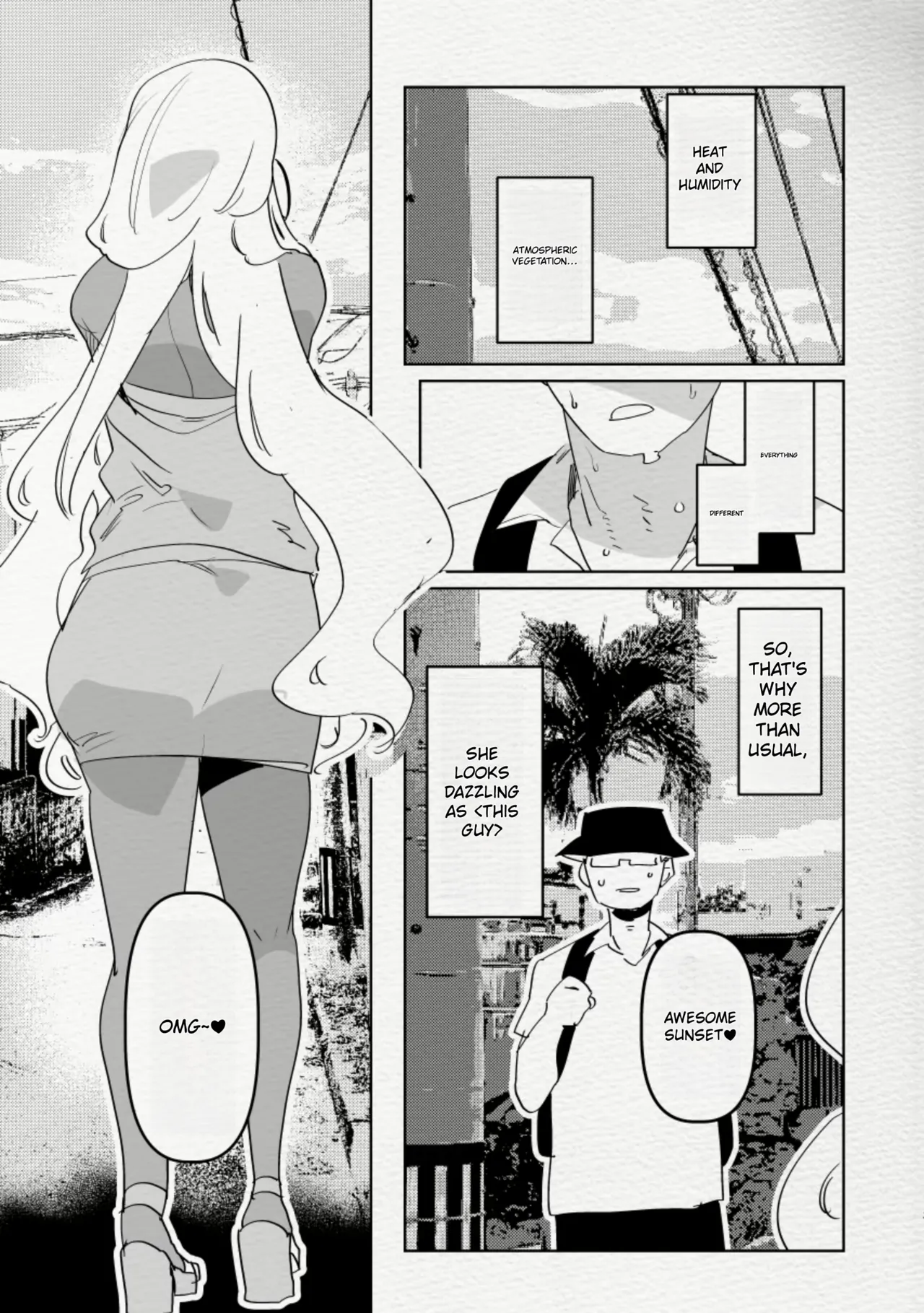 [Aimaitei (Aimaitei Umami)]Minami no Shima de Futanari Kuro Gyaru Kanojo ni Hotel de Hametaosareru Nante...... | Being Fucked By Black Futanari Gal Girllfreind In Southern Island[English] [Digital] Page 3