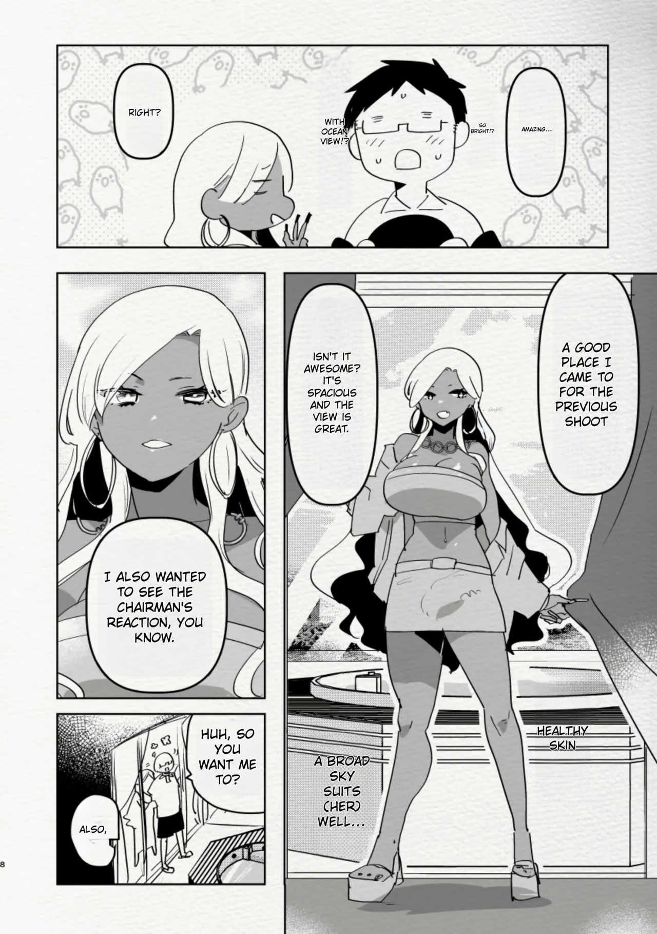 [Aimaitei (Aimaitei Umami)]Minami no Shima de Futanari Kuro Gyaru Kanojo ni Hotel de Hametaosareru Nante...... | Being Fucked By Black Futanari Gal Girllfreind In Southern Island[English] [Digital] Page 8