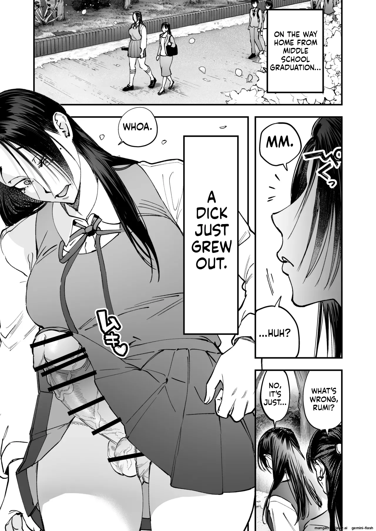 [Tosha Pink (Chimeda)]Haetate Futanari Haru, Kaitsuu-chuu.[English] Page 3