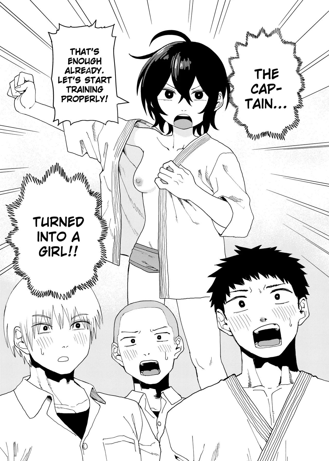 [Kodama Hyakkaten (ONAKA)]Juudoubu Buchou Orihara Makoto ga Onna ni Naru made[English] [Digital] Page 3