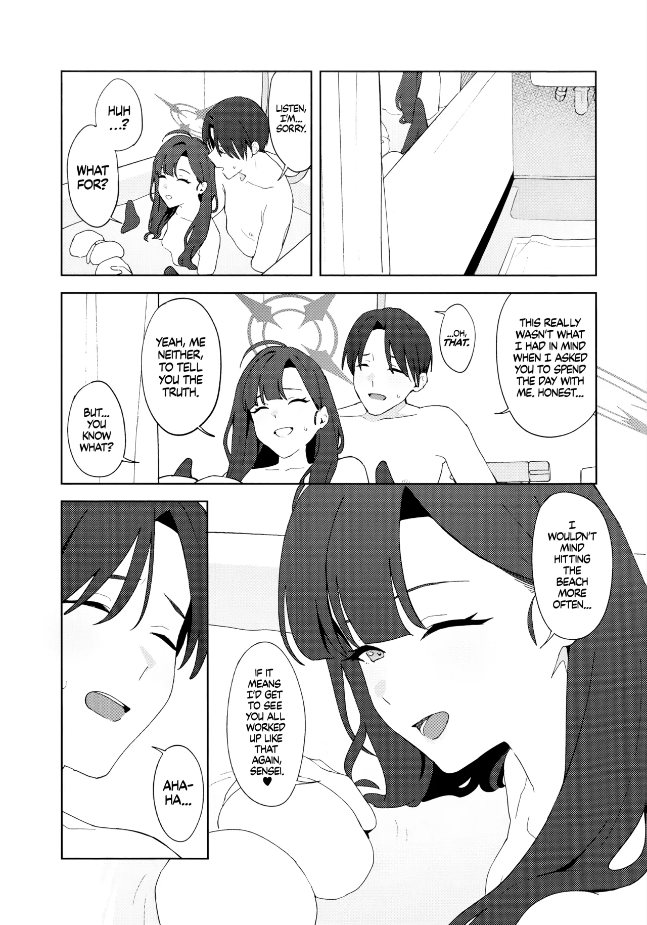 (C107) [Titano-makhia (Mikaduchi)]Summer Night Retreat(Blue Archive) [English] [Getter Senseis] Page 40