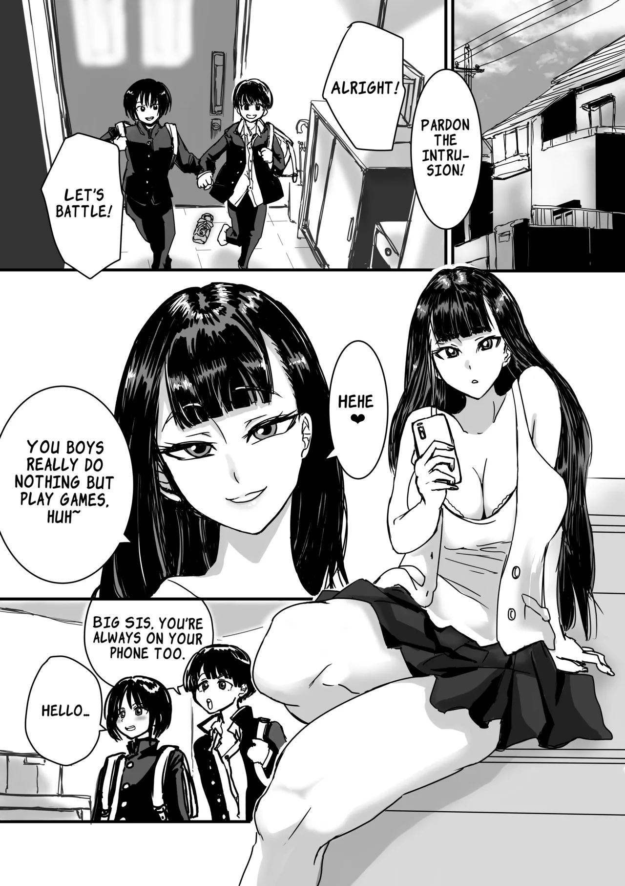 [Amagyappa (Amane-san)]Tomodachin-chi no Dekkai Onee-chan | My Friend’s Huge Big Sis[English] [LKK•Scans] Page 2