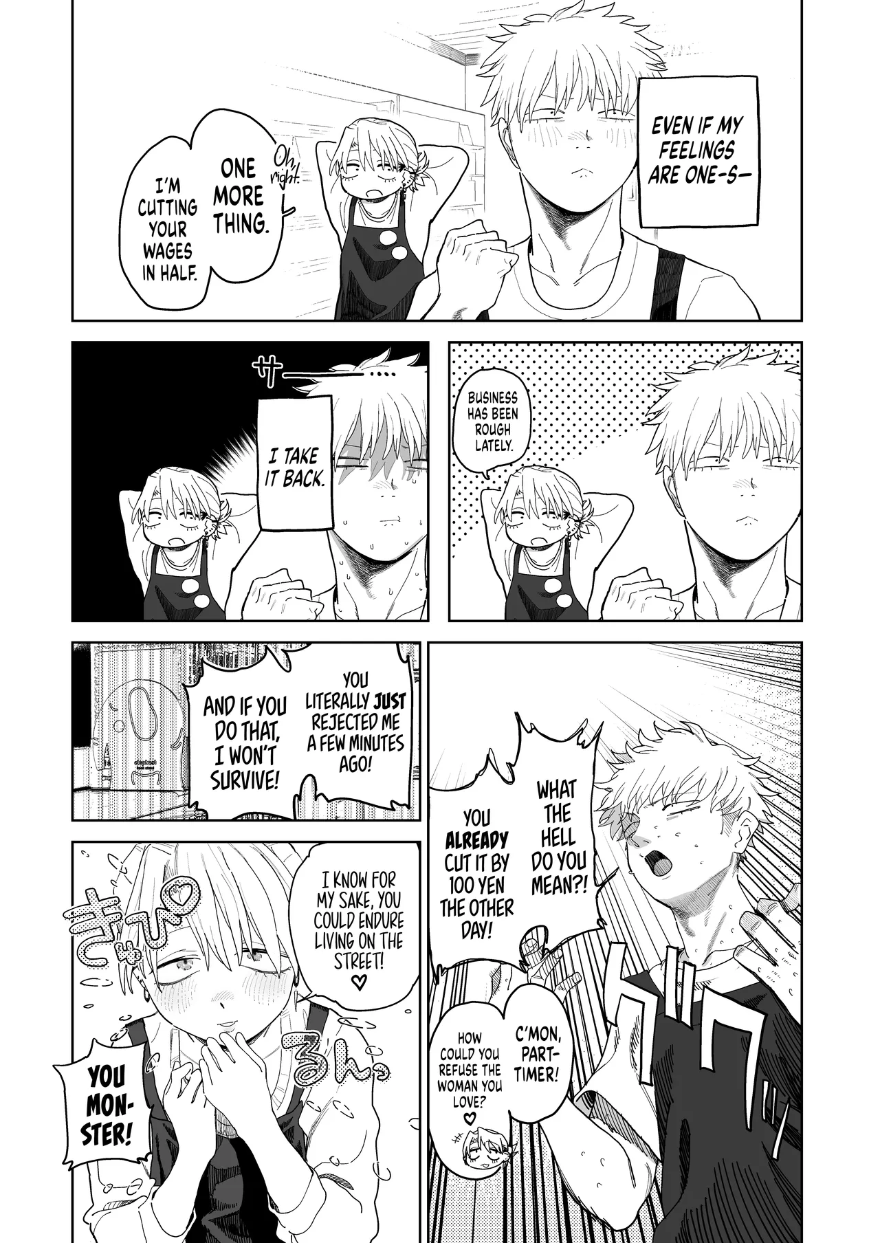 [Denki Neko (Toku)]Dekaketsu PowerHara Tenchou ni Shiboraretai! | I Want My Thick, Power-tripping Manager to Wring Me Dry![English] [Suizokukan] [Digital] Page 14