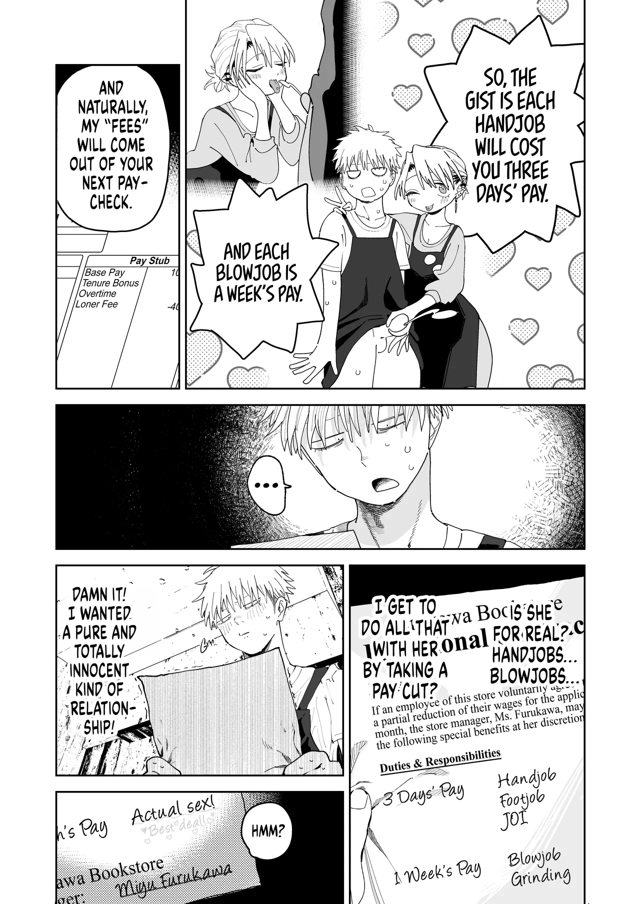 [Denki Neko (Toku)]Dekaketsu PowerHara Tenchou ni Shiboraretai! | I Want My Thick, Power-tripping Manager to Wring Me Dry![English] [Suizokukan] [Digital] Page 18