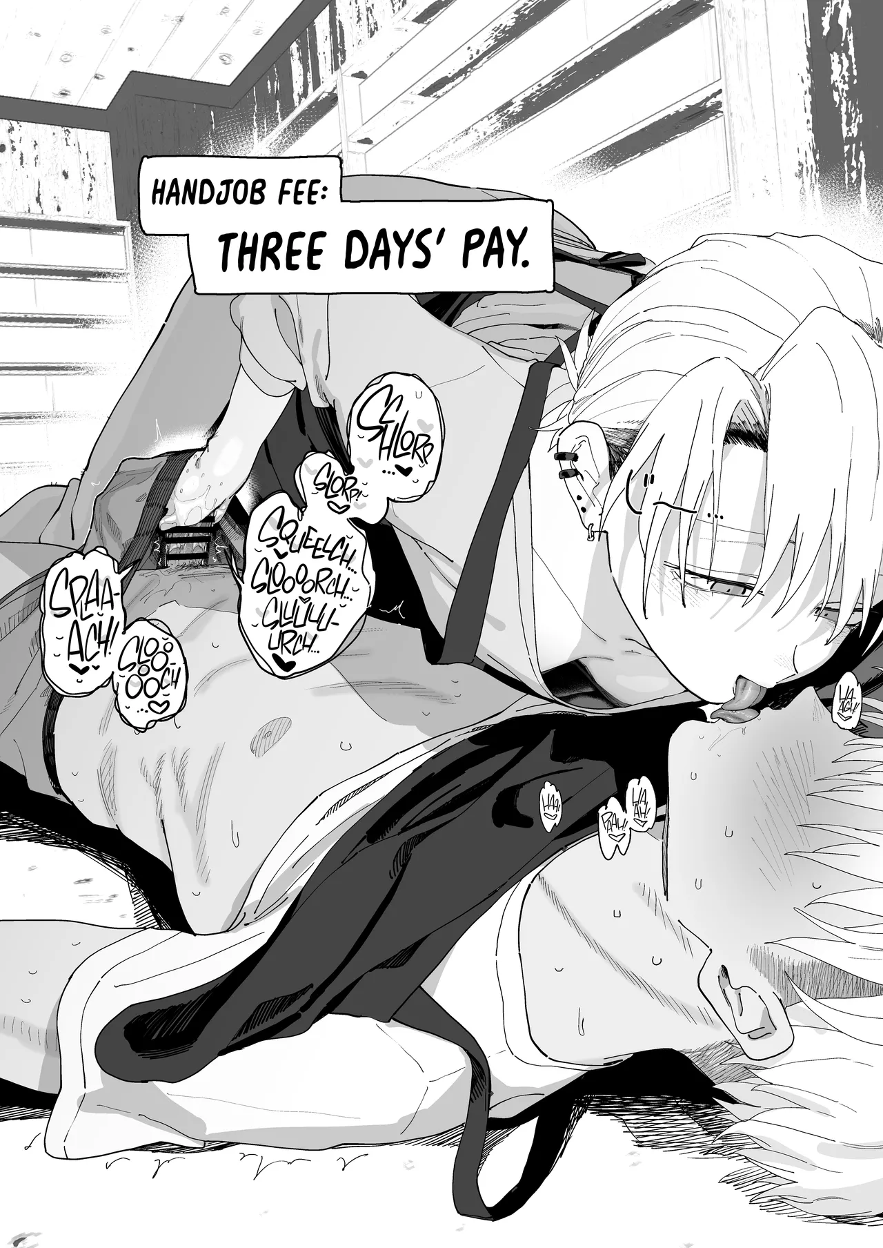 [Denki Neko (Toku)]Dekaketsu PowerHara Tenchou ni Shiboraretai! | I Want My Thick, Power-tripping Manager to Wring Me Dry![English] [Suizokukan] [Digital] Page 21