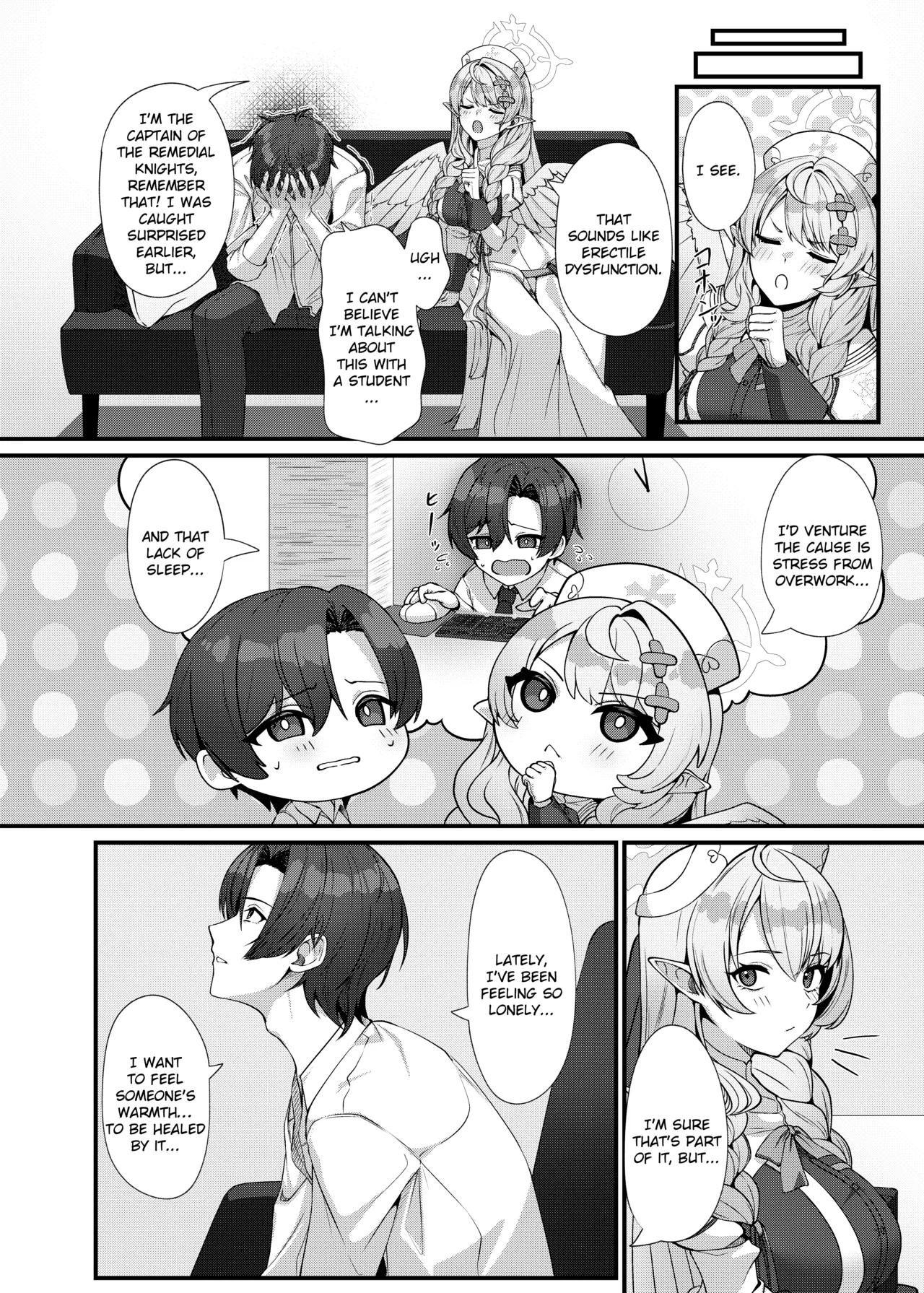 [Mendako Suizokukan (Oruka)]Sensei ni Kyuugo no Te o! | A Helping Hand for Sensei!(Blue Archive) [English] [Literally Starving] [Digital] Page 10