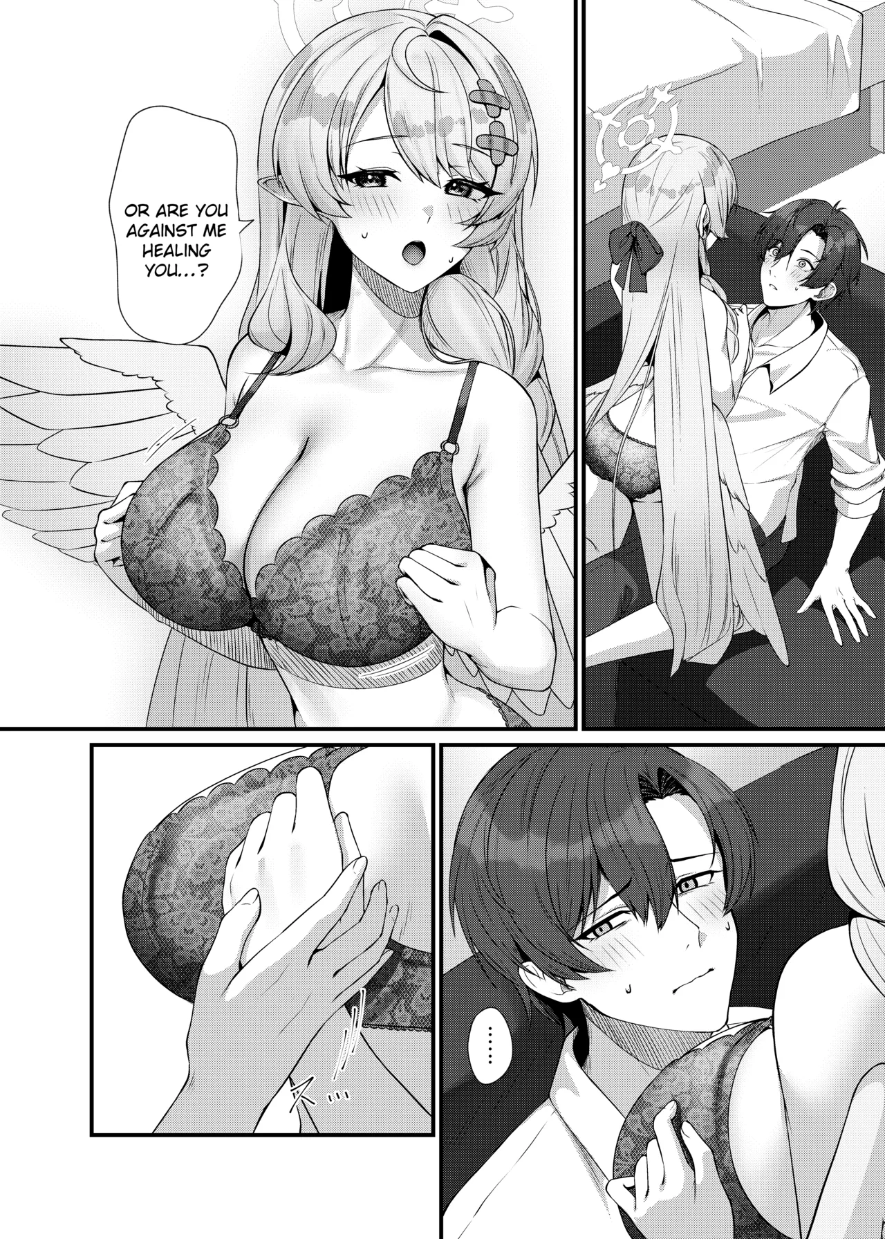 [Mendako Suizokukan (Oruka)]Sensei ni Kyuugo no Te o! | A Helping Hand for Sensei!(Blue Archive) [English] [Literally Starving] [Digital] Page 12