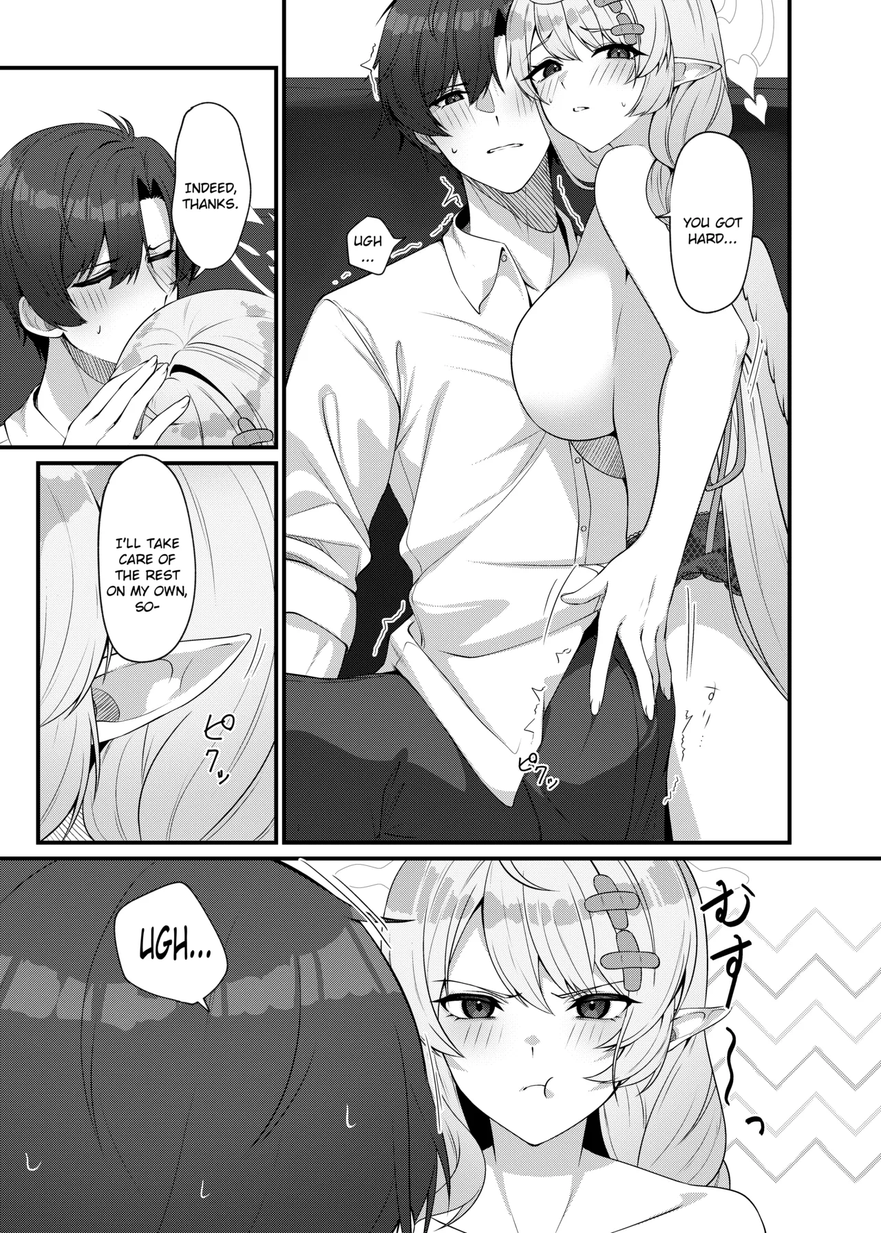 [Mendako Suizokukan (Oruka)]Sensei ni Kyuugo no Te o! | A Helping Hand for Sensei!(Blue Archive) [English] [Literally Starving] [Digital] Page 17