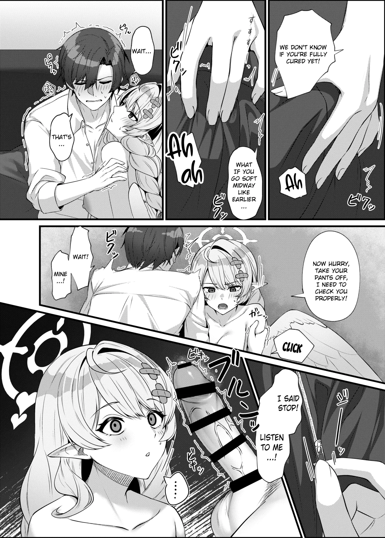 [Mendako Suizokukan (Oruka)]Sensei ni Kyuugo no Te o! | A Helping Hand for Sensei!(Blue Archive) [English] [Literally Starving] [Digital] Page 18