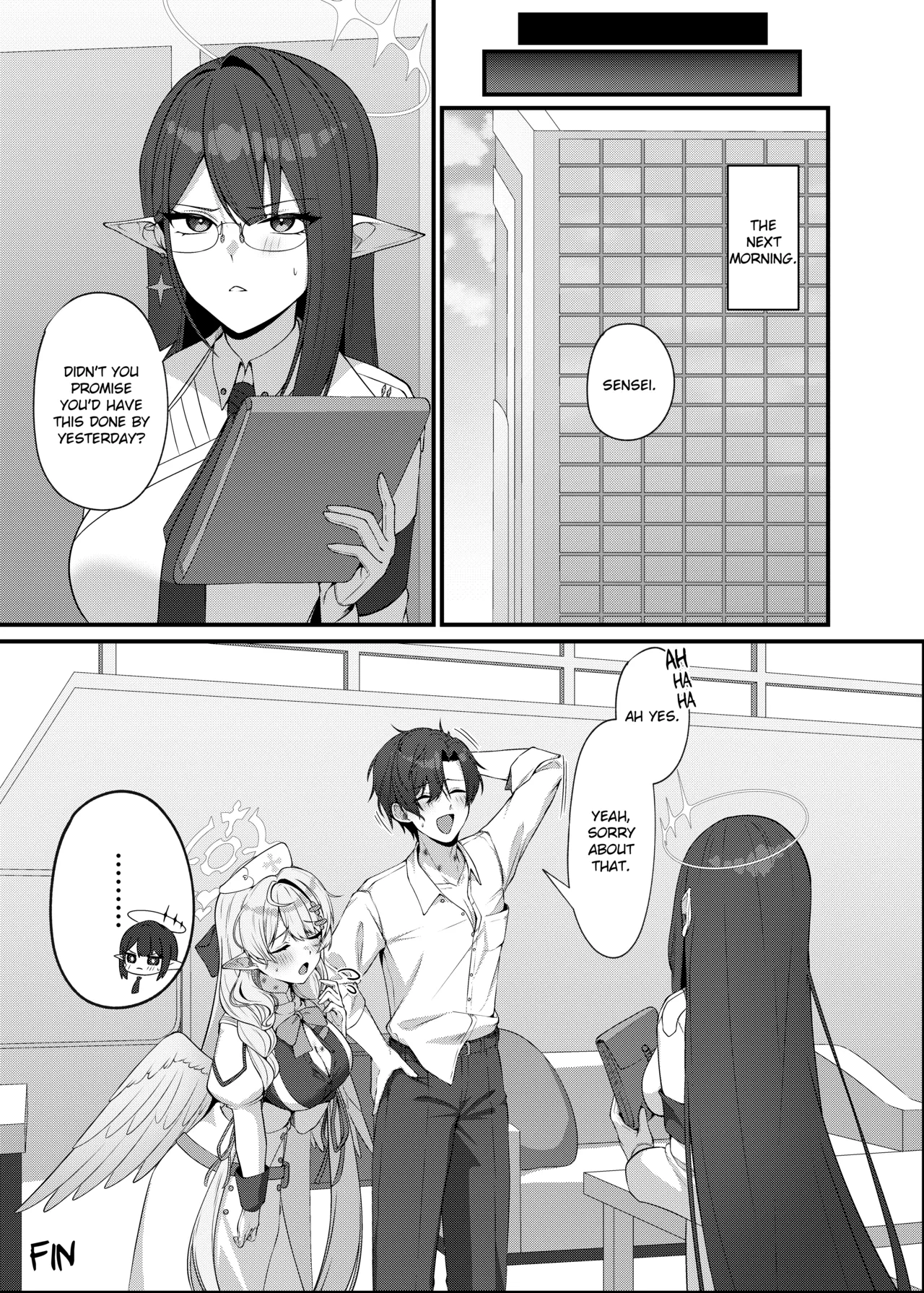 [Mendako Suizokukan (Oruka)]Sensei ni Kyuugo no Te o! | A Helping Hand for Sensei!(Blue Archive) [English] [Literally Starving] [Digital] Page 37