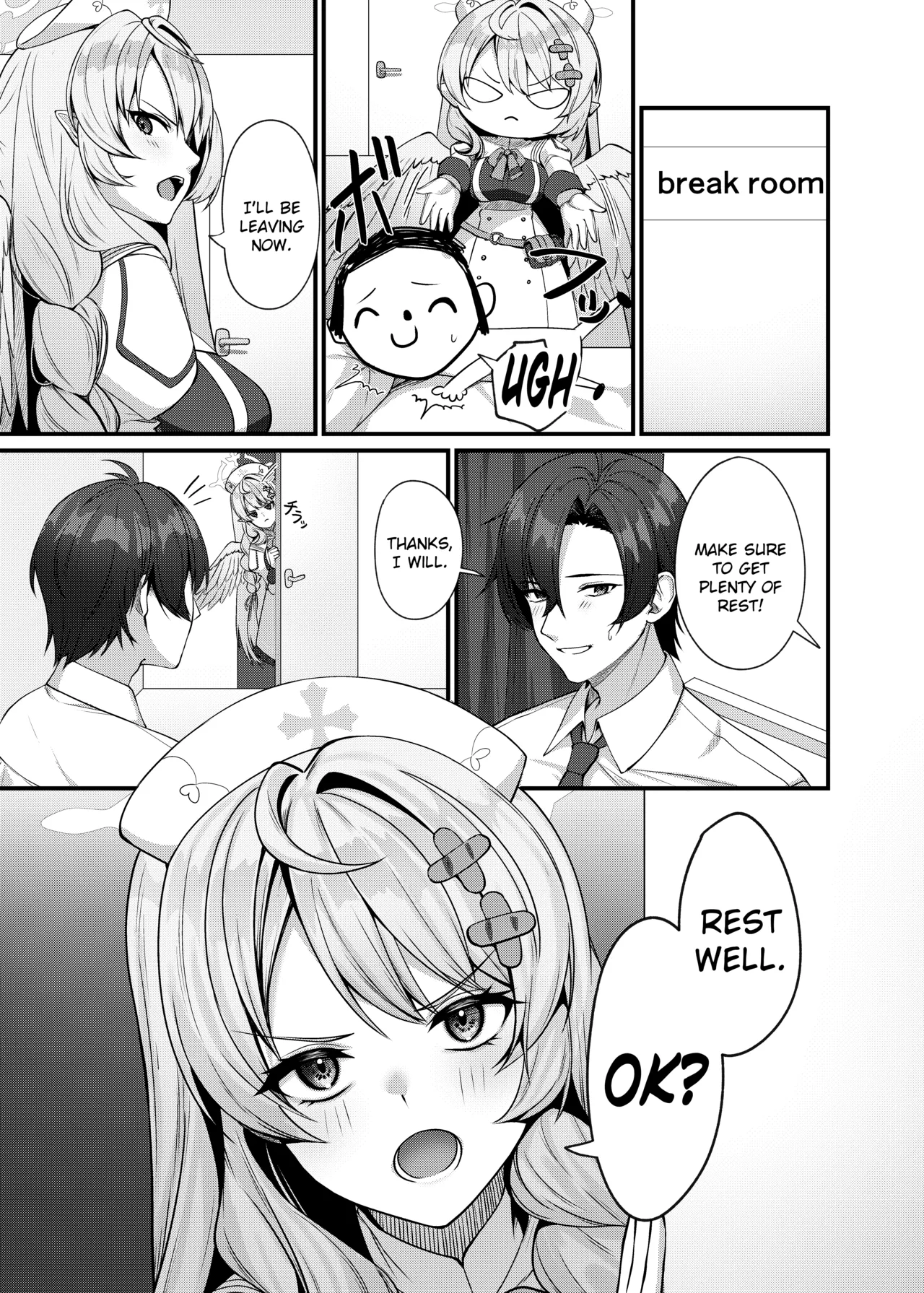 [Mendako Suizokukan (Oruka)]Sensei ni Kyuugo no Te o! | A Helping Hand for Sensei!(Blue Archive) [English] [Literally Starving] [Digital] Page 5