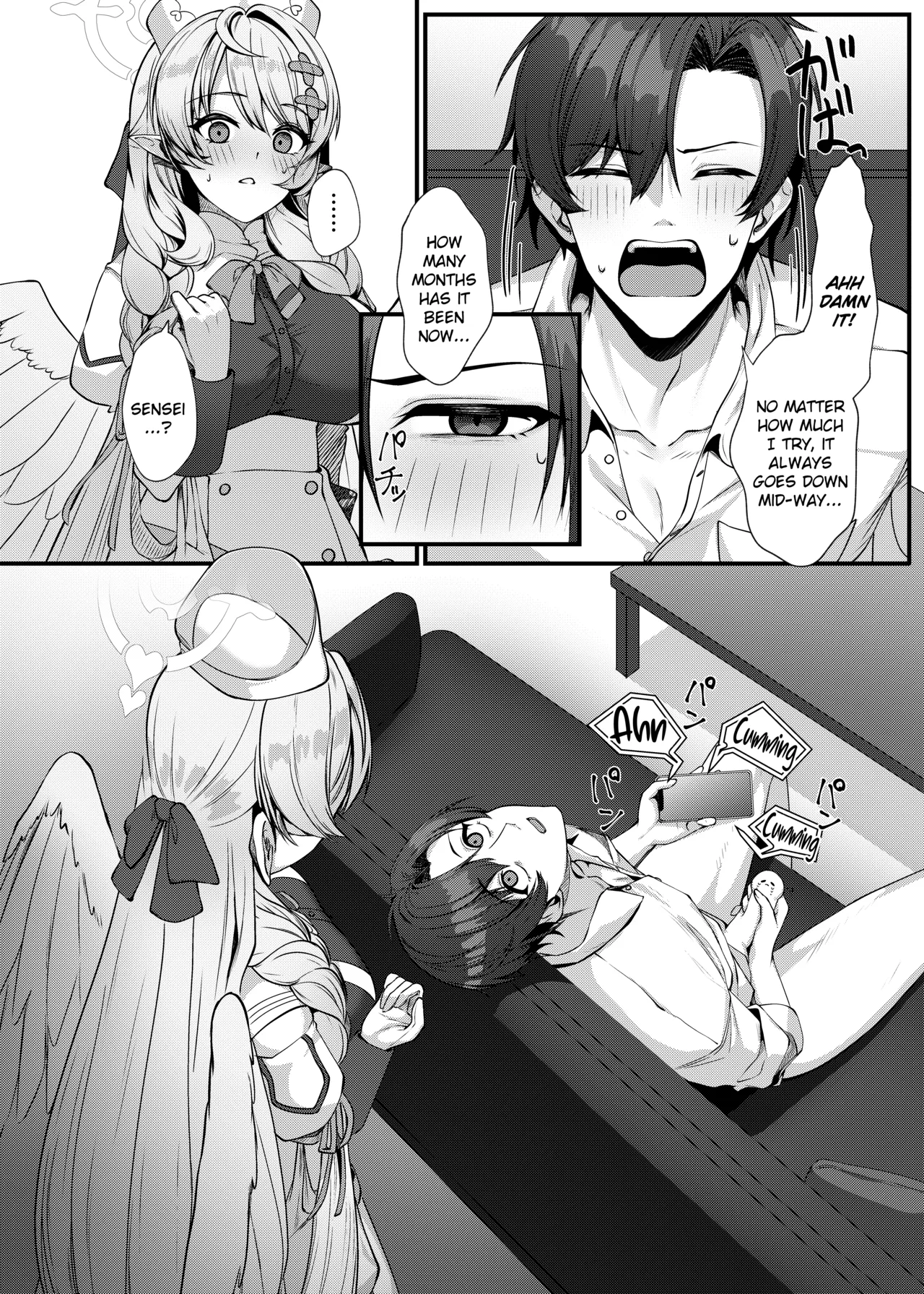 [Mendako Suizokukan (Oruka)]Sensei ni Kyuugo no Te o! | A Helping Hand for Sensei!(Blue Archive) [English] [Literally Starving] [Digital] Page 8