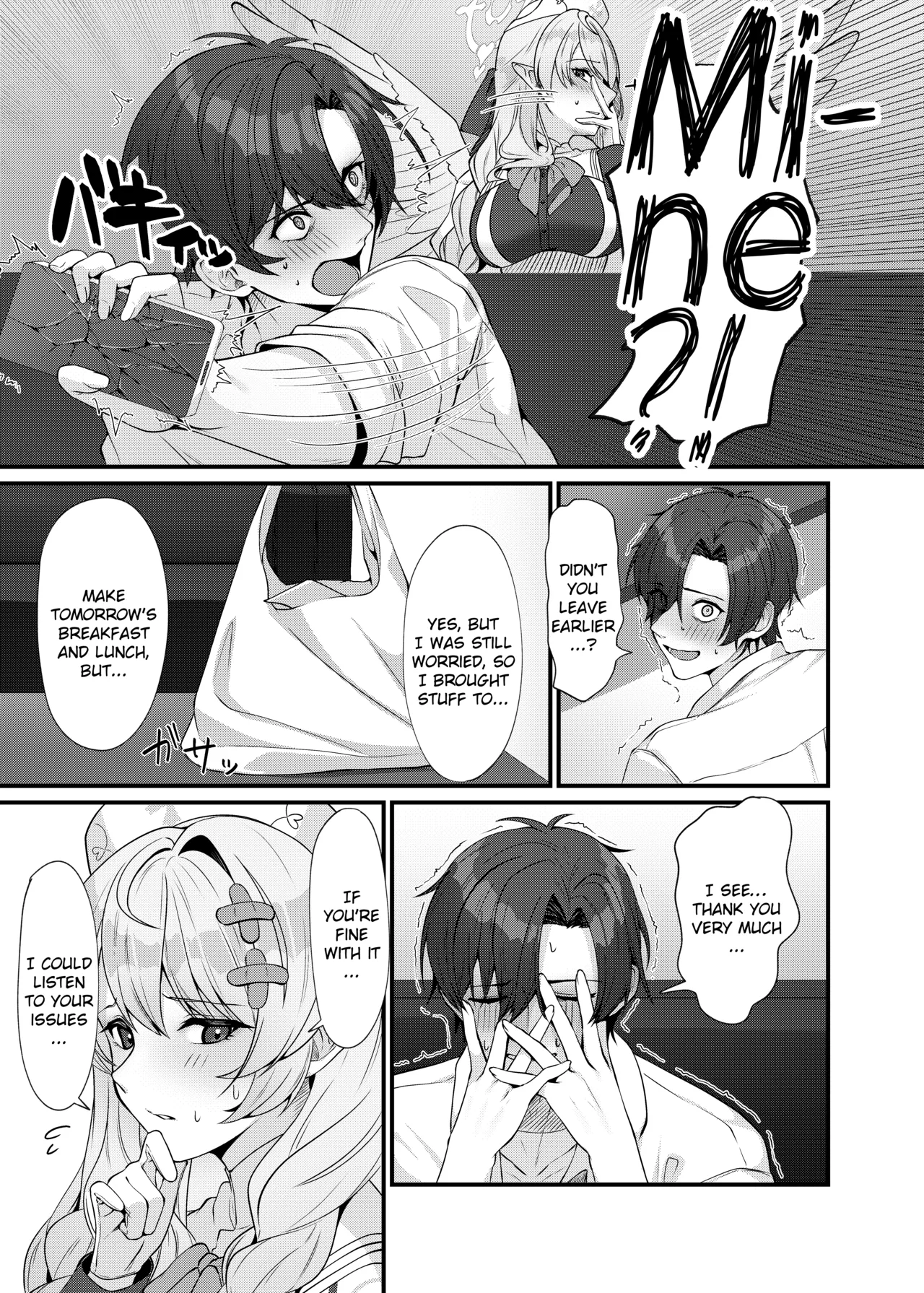 [Mendako Suizokukan (Oruka)]Sensei ni Kyuugo no Te o! | A Helping Hand for Sensei!(Blue Archive) [English] [Literally Starving] [Digital] Page 9