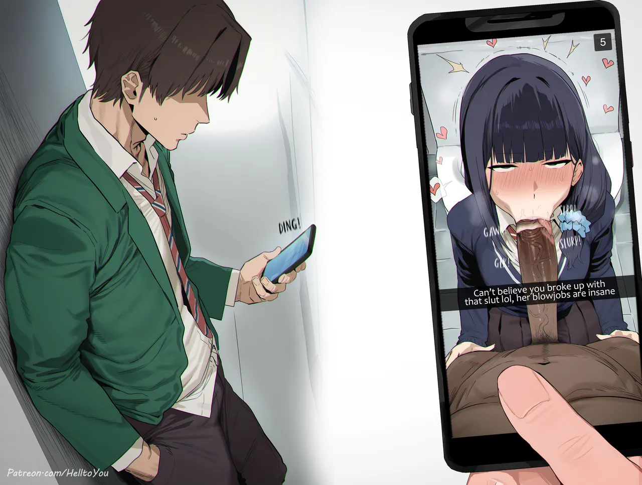 HellToYou -  [10$+ tier] Misuzu Blowjob NTR + Extras(9 images) [AI Generated] Page 5