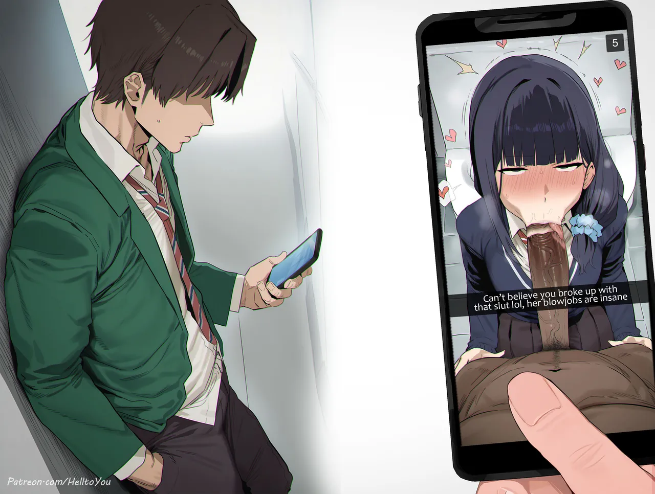 HellToYou -  [10$+ tier] Misuzu Blowjob NTR + Extras(9 images) [AI Generated] Page 7