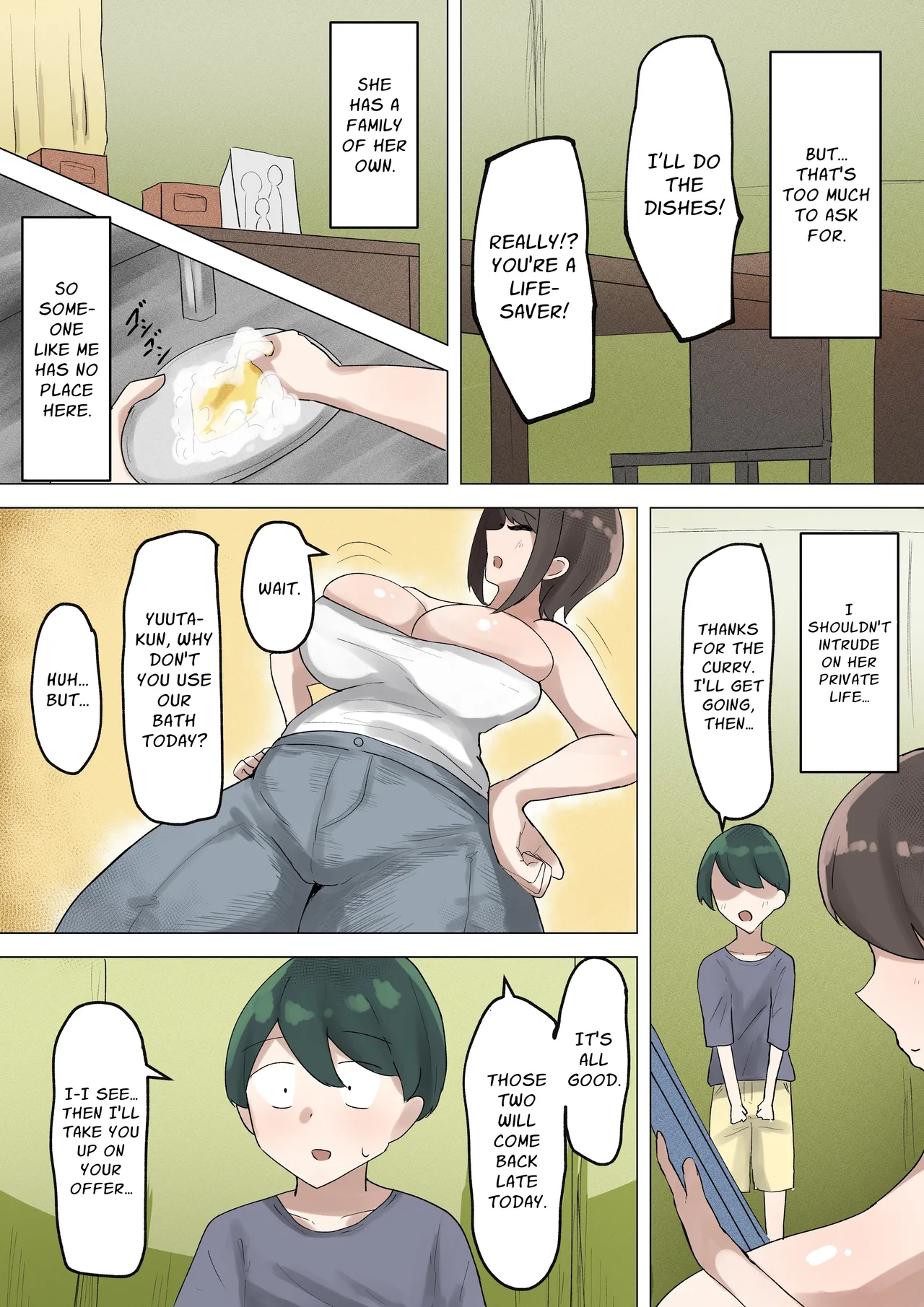 [Marui Square]Boku ga Shitatte Ita Tonari no Oba-san wa Tada no Hentai Dosukebe Oba-san Deshita | The Lady I Adored Next Door Turned Out To Be A Slutty Pervert[English] [nasmas] Page 5