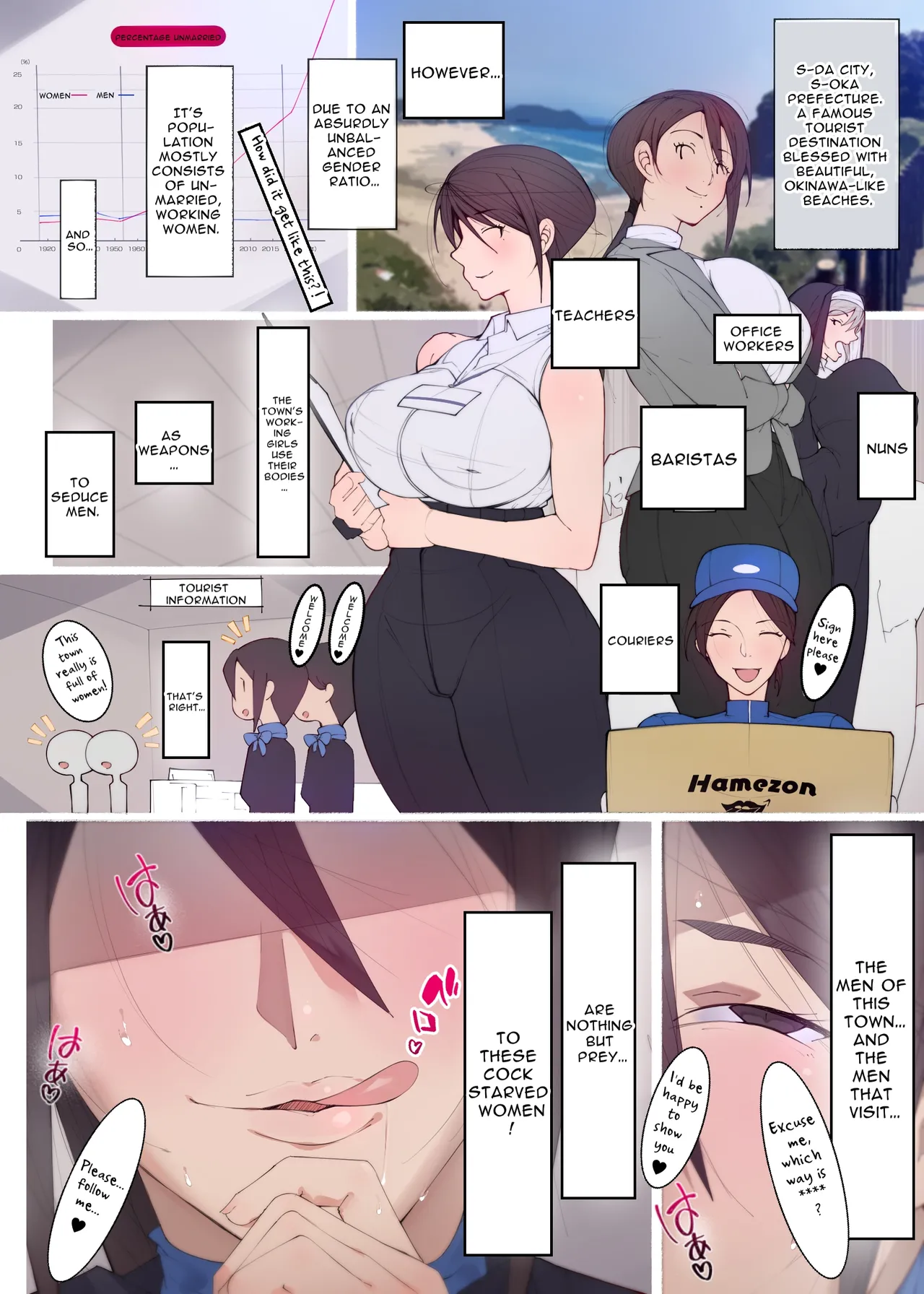 [Agobitch]Something's wrong with the women in this town ~sex hungry ladies ready to pounce~ Working Girls #2 Page 7