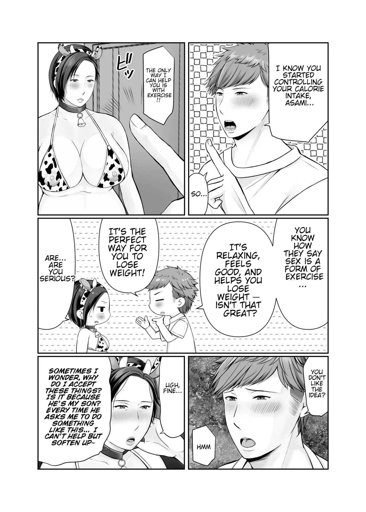 [Popotto Denki Ichigouten]Hitorigurashi no Musuko ni Semararete... | My son, who lives on his own, talked me into it...[English] [WaterKujo] Page 110
