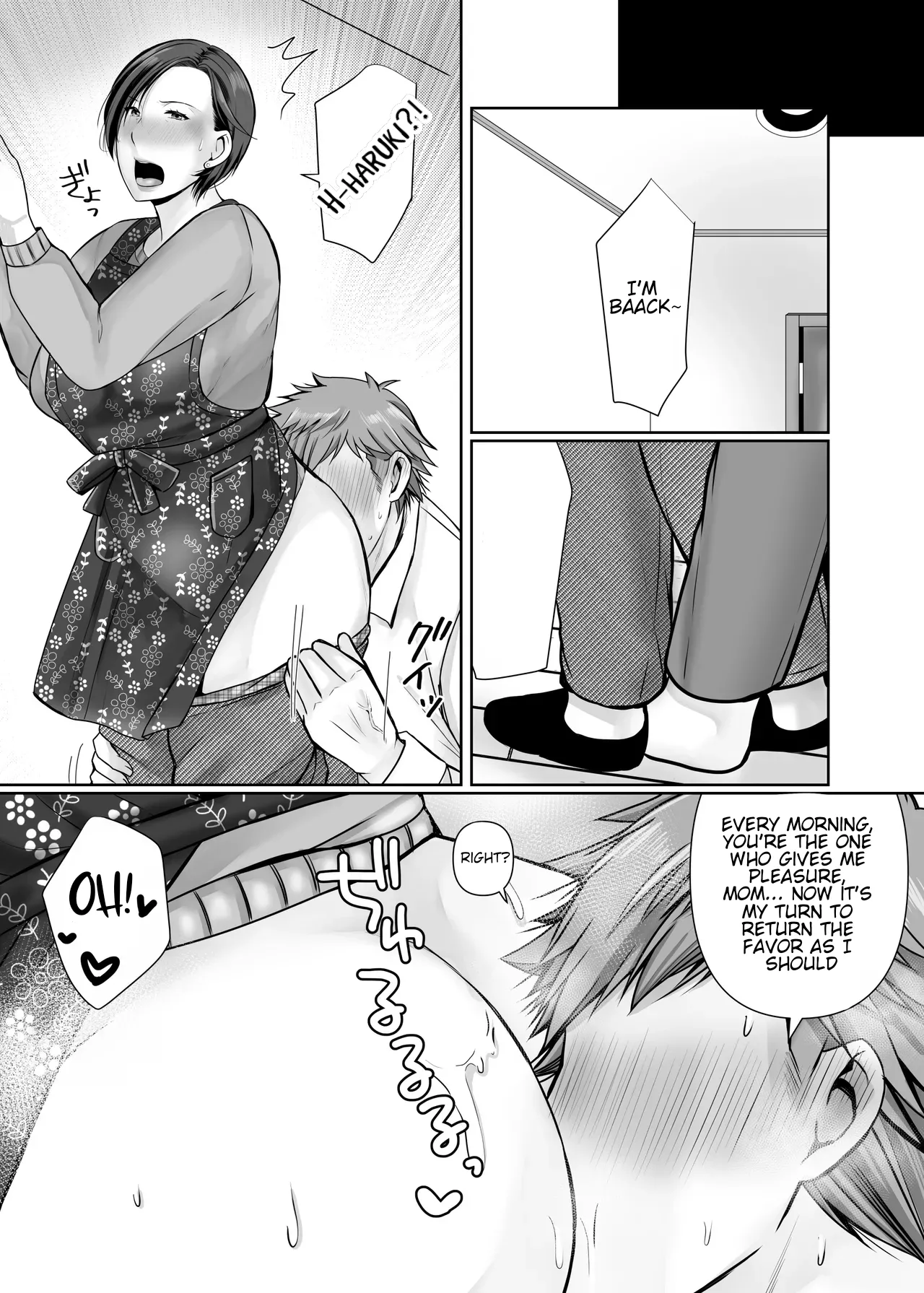 [Popotto Denki Ichigouten]Hitorigurashi no Musuko ni Semararete... | My son, who lives on his own, talked me into it...[English] [WaterKujo] Page 49