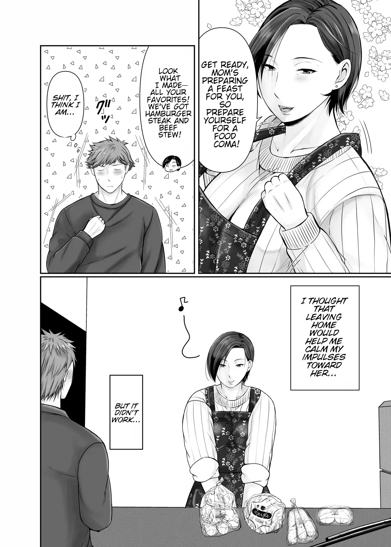 [Popotto Denki Ichigouten]Hitorigurashi no Musuko ni Semararete... | My son, who lives on his own, talked me into it...[English] [WaterKujo] Page 5