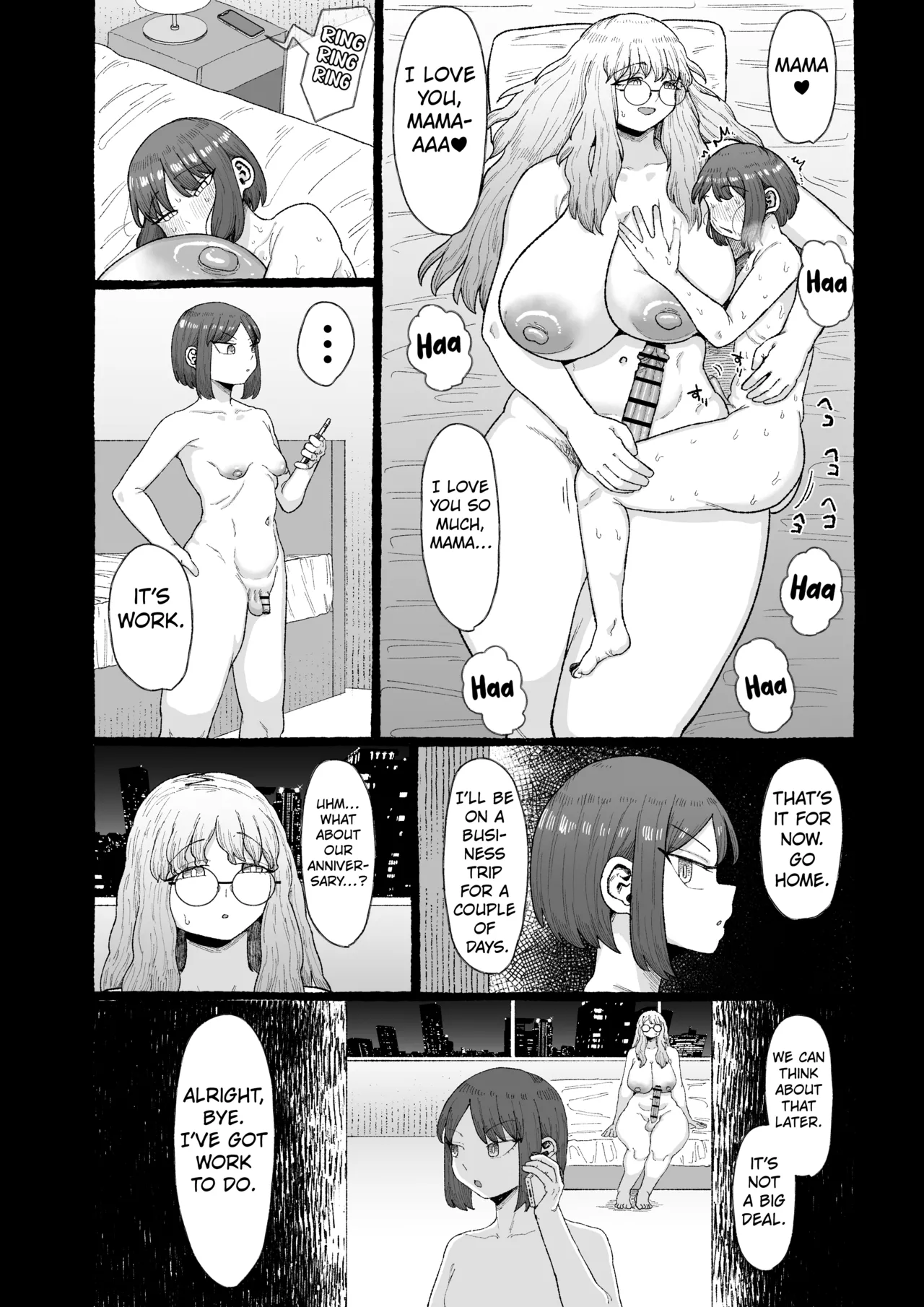 [Ebi no Implant (Shrimp Cake)]Ogya Babu Charisma Shachou no Mesu Ochi Futanari Homo Chinpo Sandwich[English] [Kuraudo] Page 12