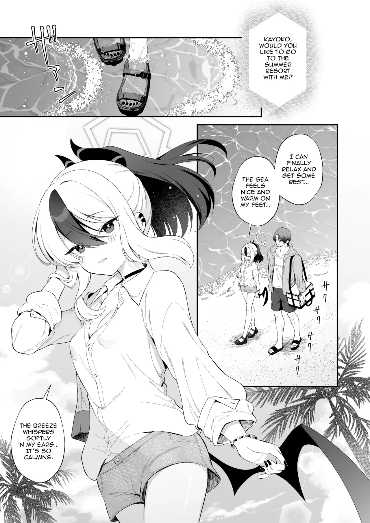 [Pandagaippiki. (Komi Zumiko)]Nuresuke Kayoko to Bustei de... + Omake Manga Ano Hi no Sonogo... | Rain Soaked Kayoko at the Bus Stop + Omake manga after that day.(Blue Archive) [English] [DeppoTL] [Digital] Page 2