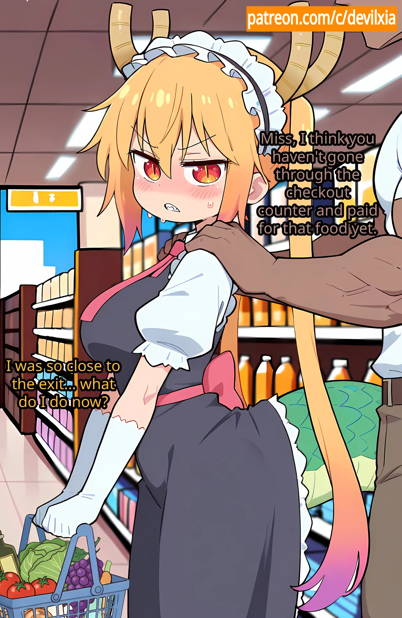 【Comic】 Tohru and the Dinner[AI Generated] Page 15