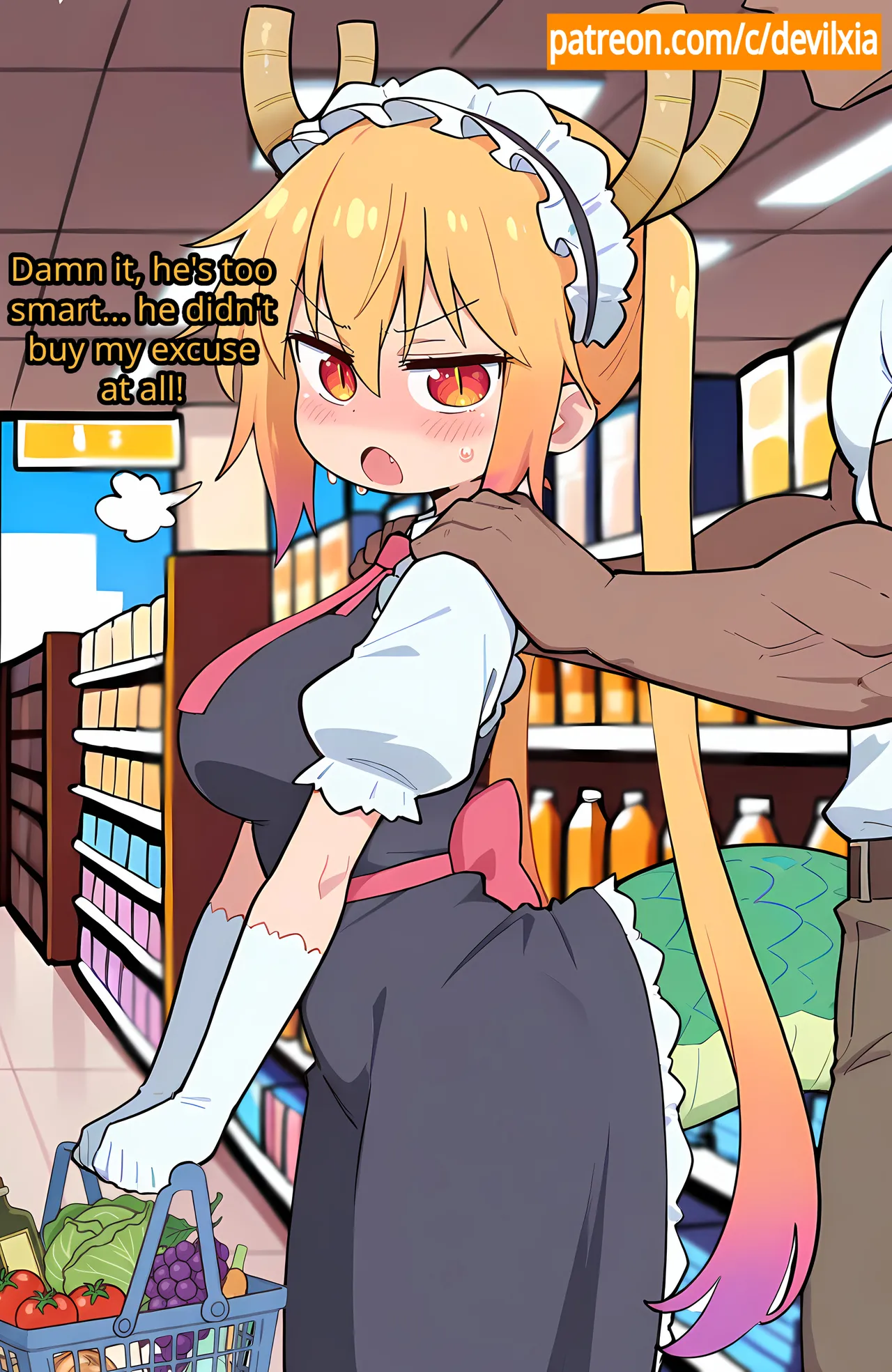 【Comic】 Tohru and the Dinner[AI Generated] Page 18