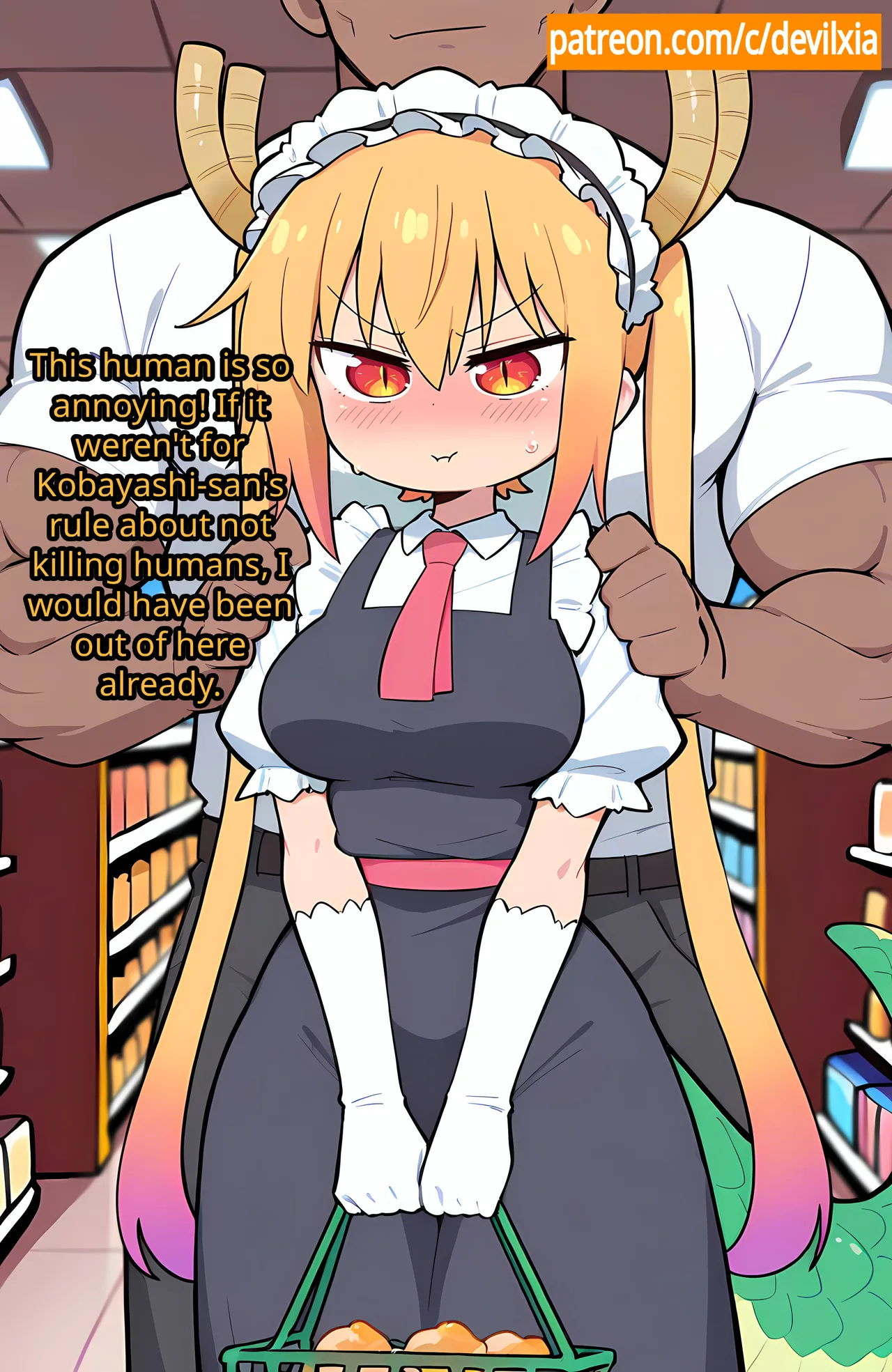 【Comic】 Tohru and the Dinner[AI Generated] Page 21