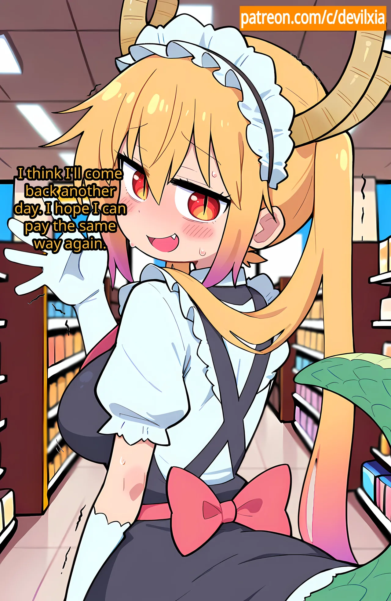 【Comic】 Tohru and the Dinner[AI Generated] Page 35