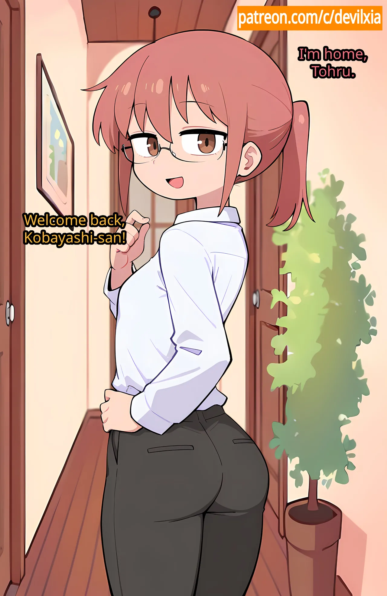 【Comic】 Tohru and the Dinner[AI Generated] Page 37