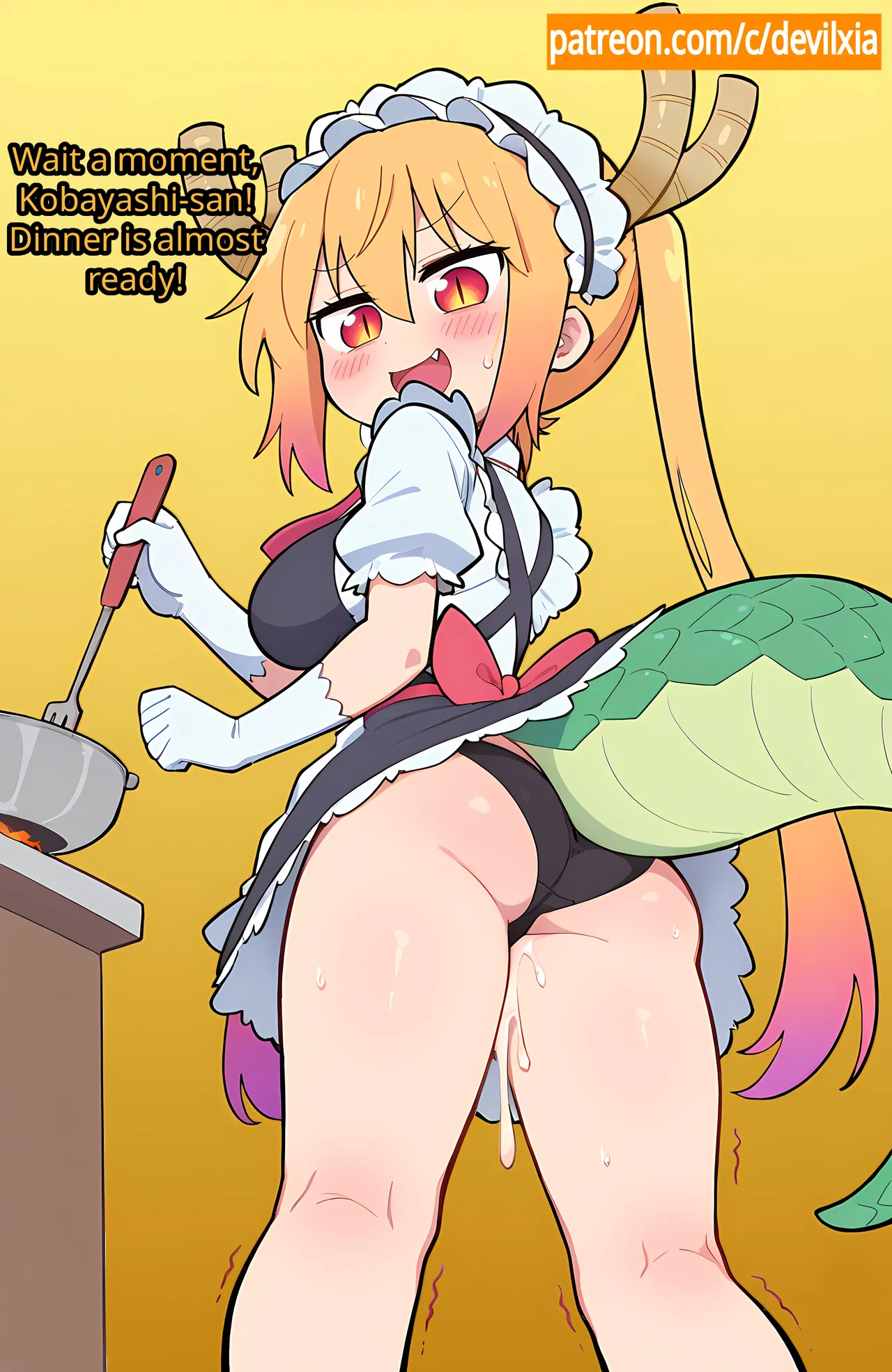【Comic】 Tohru and the Dinner[AI Generated] Page 39