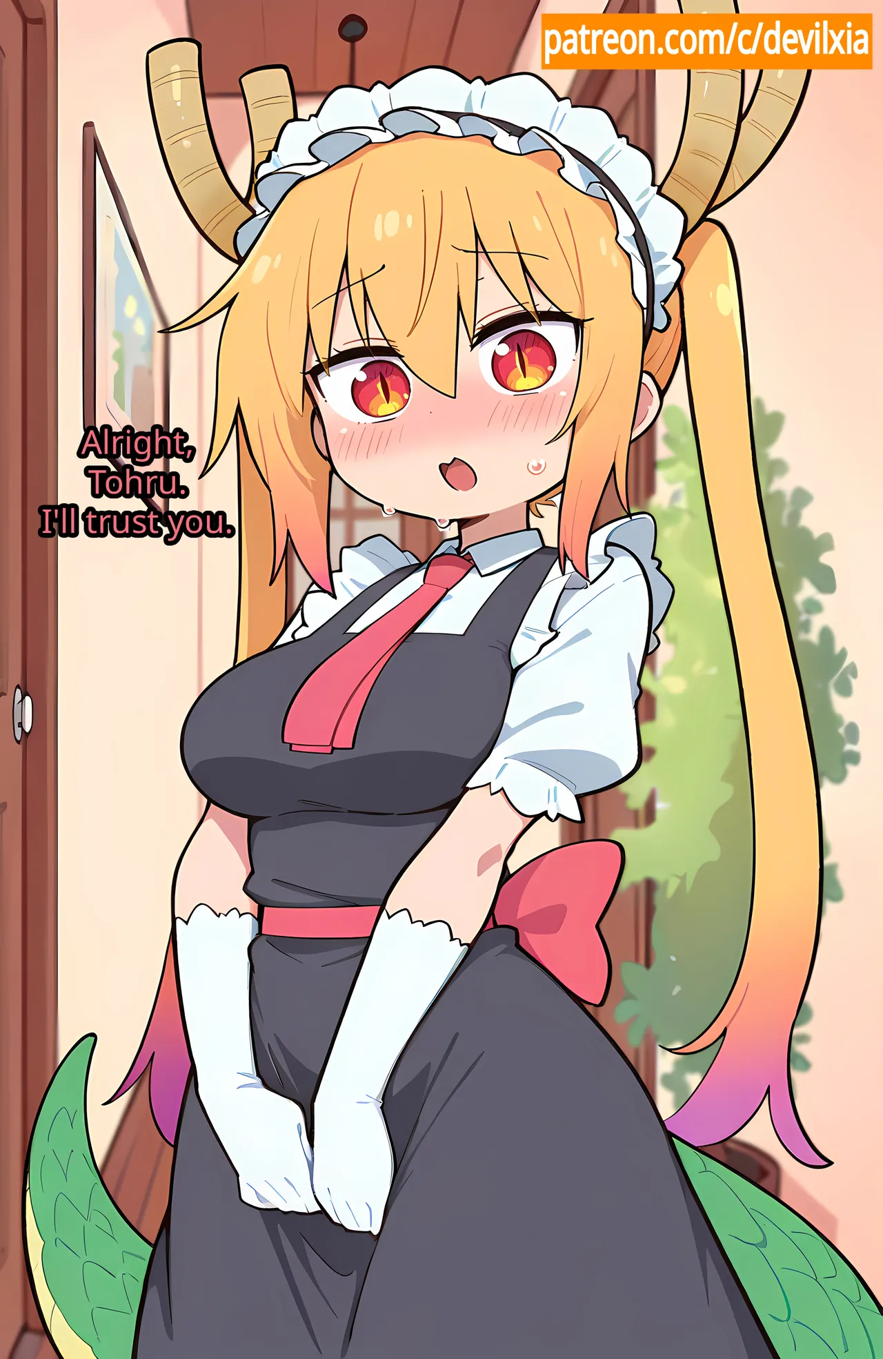 【Comic】 Tohru and the Dinner[AI Generated] Page 6