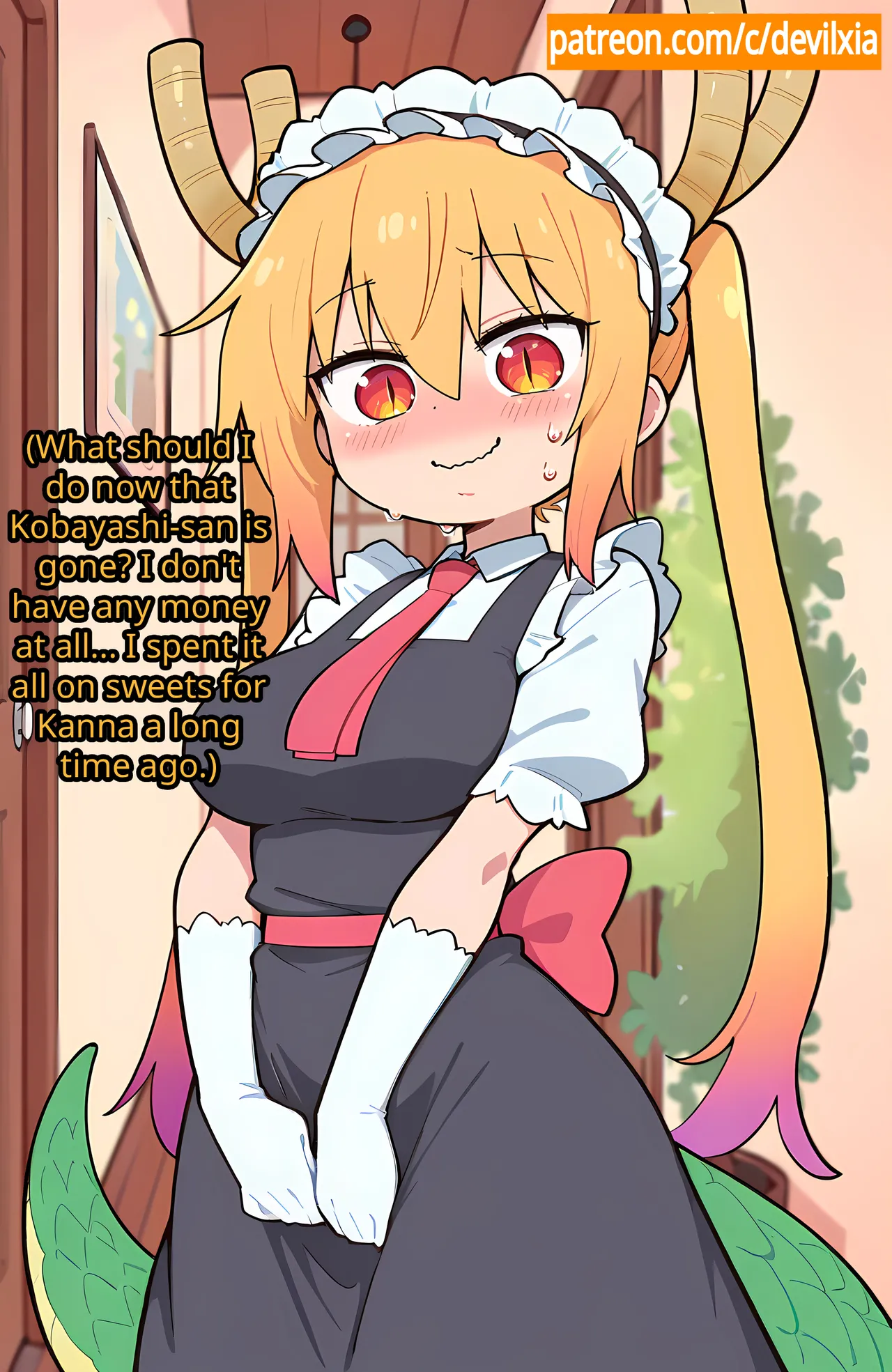 【Comic】 Tohru and the Dinner[AI Generated] Page 9