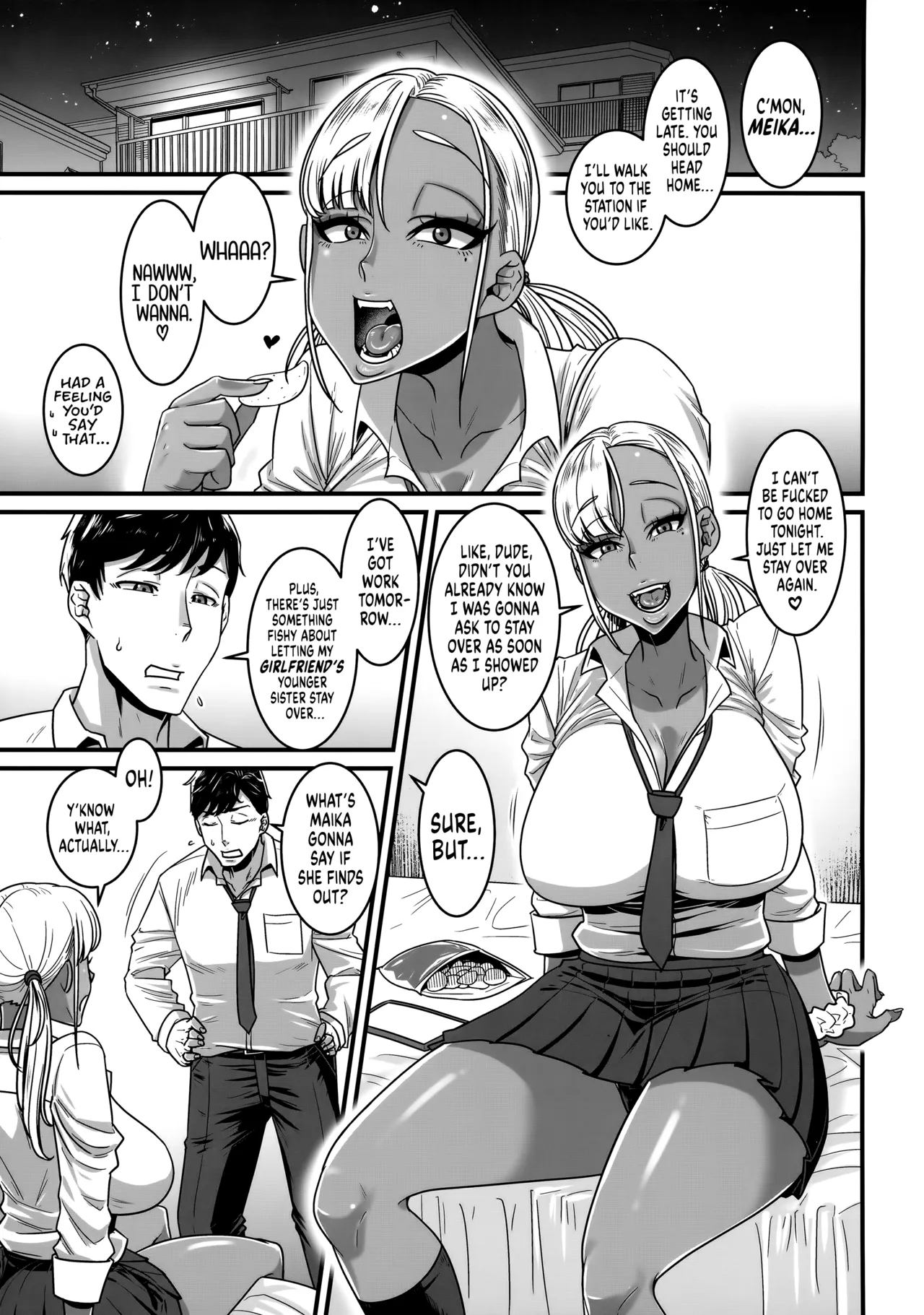 (C106) [Hachimidosan (Toge Toge)]SeFri Ijou Koibito Miman ~Kanojo no Imouto JK Hen~ | More than Fuckbuddies, Less than Lovers ~Girlfriend’s High Schooler Sister~[English] [head empty] [Digital] Page 2