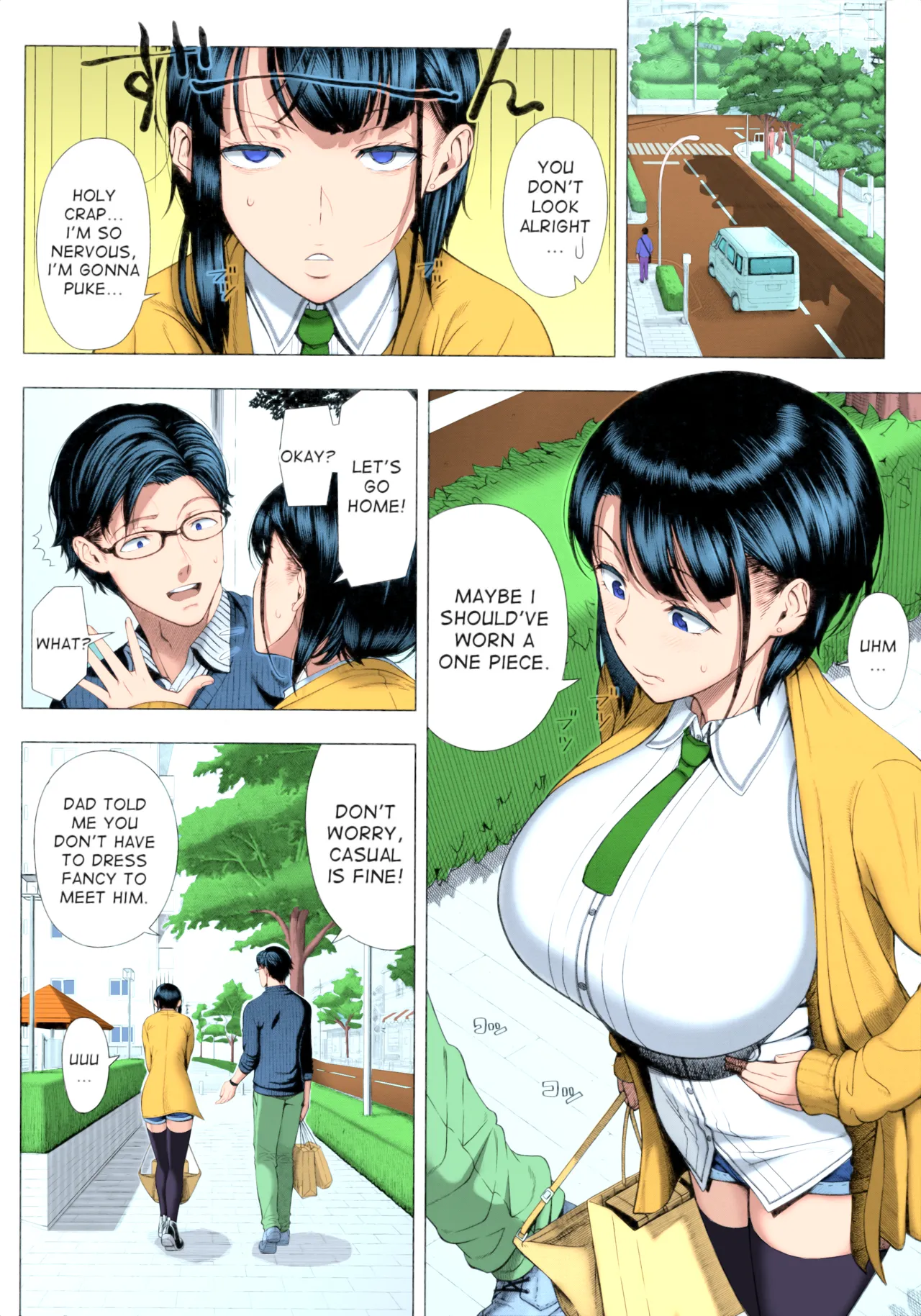 [Shinozuka Yuuji]Ore ga Mita Koto no Nai Kanojo _ A Woman Like I'd Never Seen Before(Hajimete no Hitozuma) [English] [Decensored] [Colorized] Page 12
