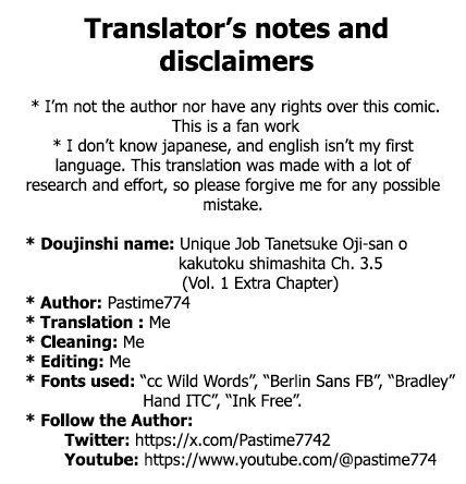 [Pastime774]Unique Job "Tanetsuke Oji-san" o Kakutoku shimashita(Ch. 3.5 | Vol. 1 Extra Chapter) Page 11