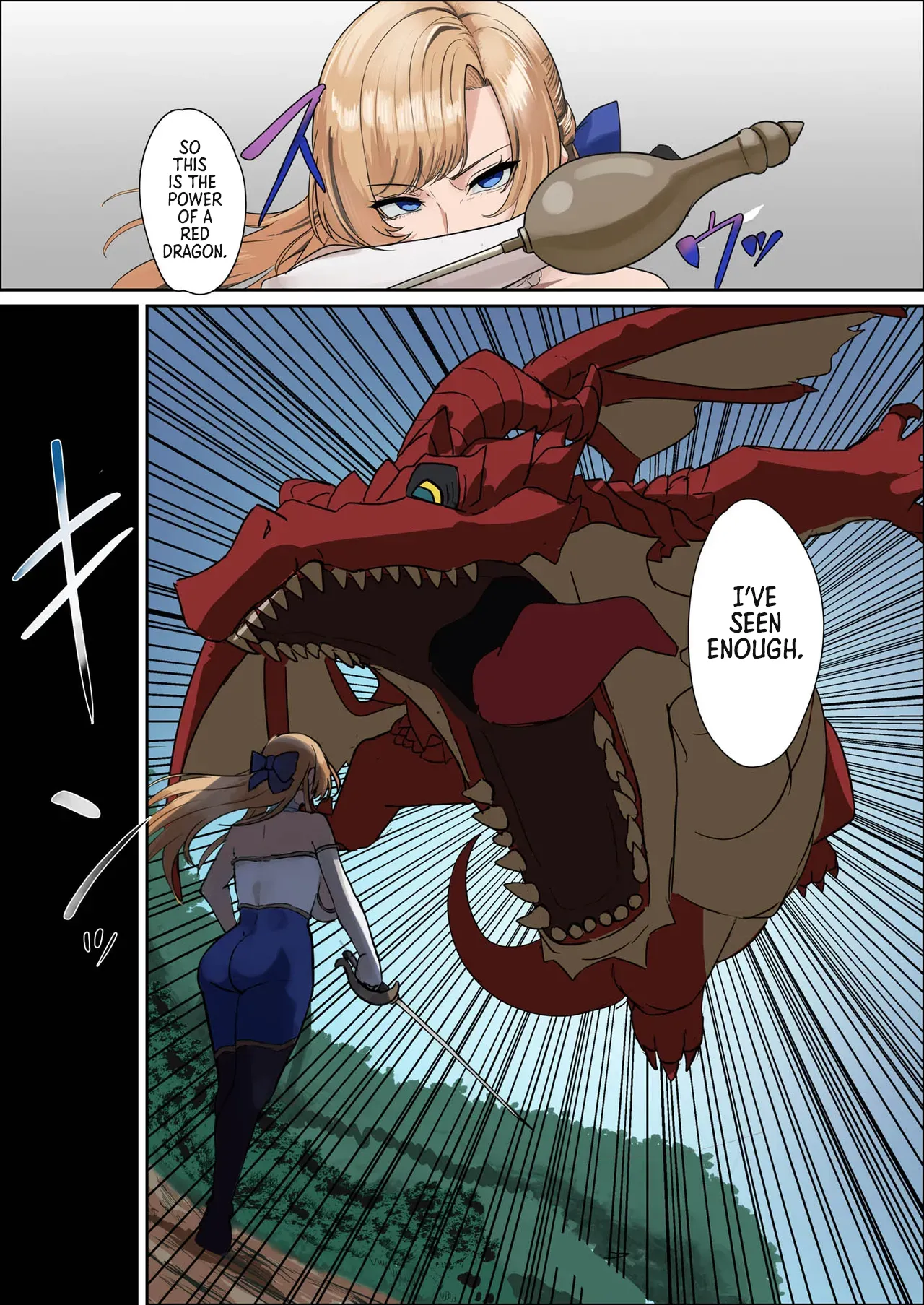 [Mainichi Angel]Bakunyuu Onna Kishi Konna Zako Monster ga Watashi no Nakama! Nan no Joudan da | Huge Breasted Female Knight: Teaming up with a weakling monster!? What kind of joke is this?[English] [Morally Bankrupt Wizard Translations] [Digital] Page 12