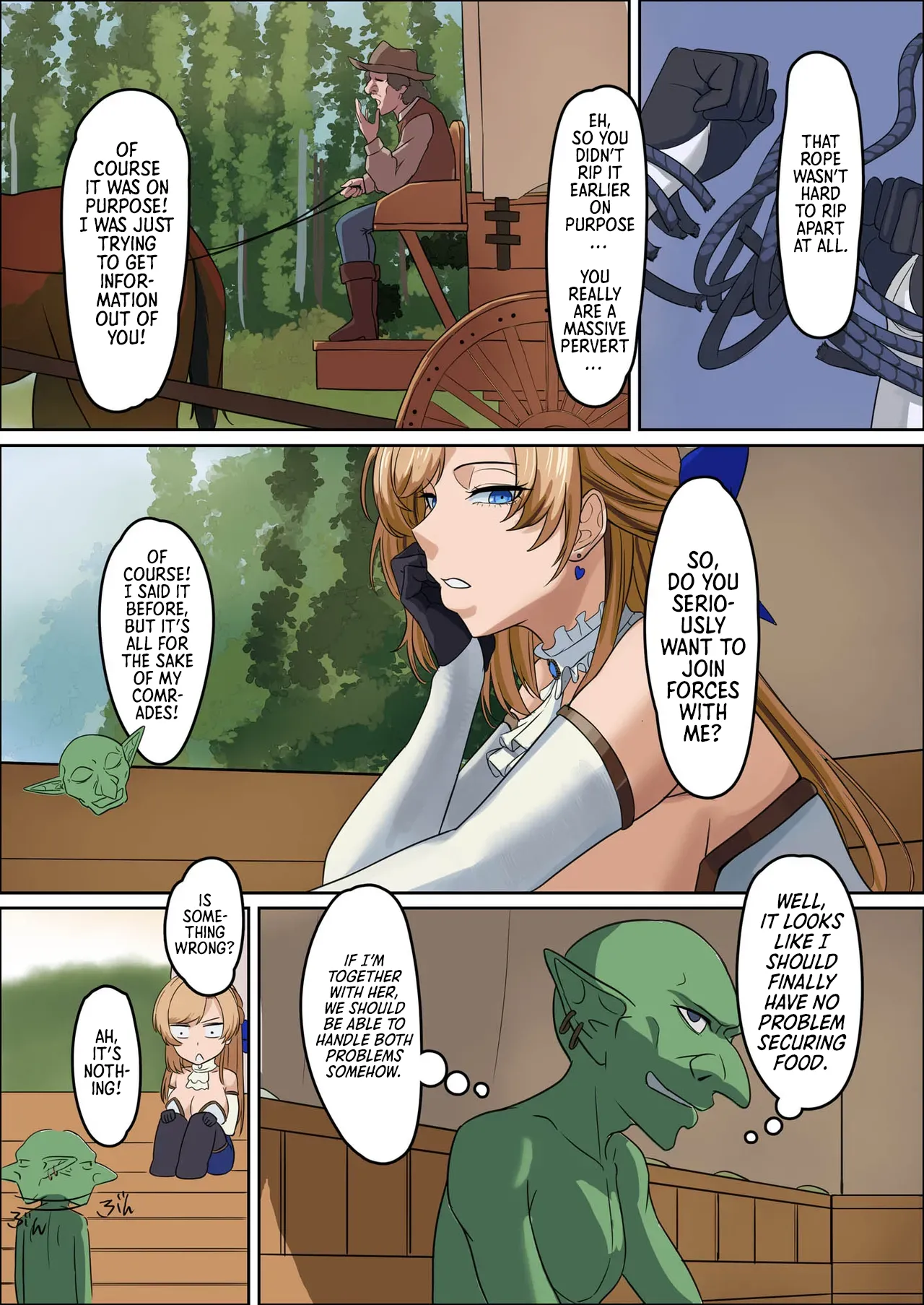 [Mainichi Angel]Bakunyuu Onna Kishi Konna Zako Monster ga Watashi no Nakama! Nan no Joudan da | Huge Breasted Female Knight: Teaming up with a weakling monster!? What kind of joke is this?[English] [Morally Bankrupt Wizard Translations] [Digital] Page 56