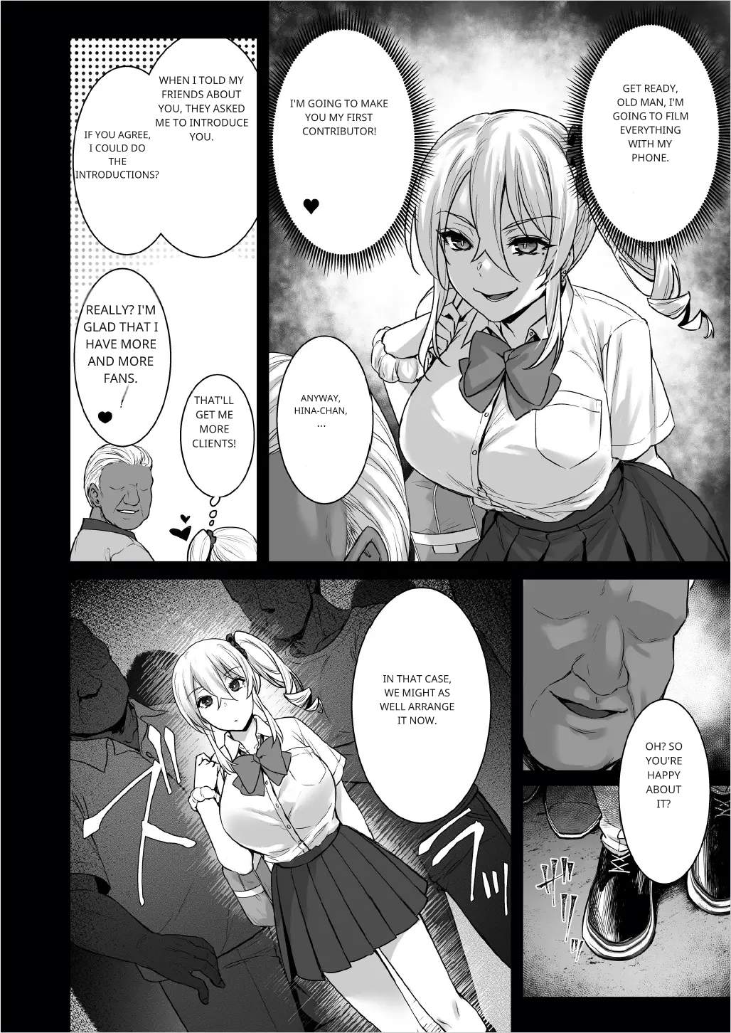[[Abe Inori]Rental Tanetsuke Oji-san 4 ~Papakatsu o Akuyou suru Namaiki Gal ni Oshioki Rinkan Party~[Eng] [AI Translated] Page 9