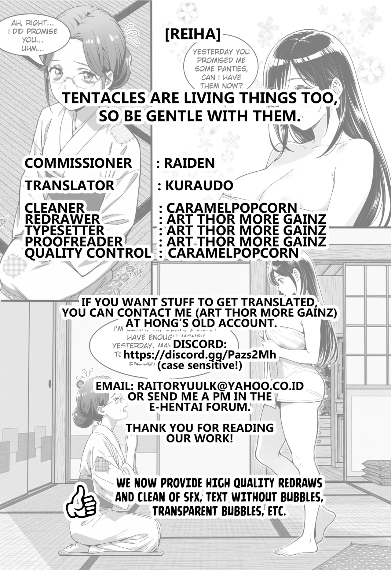 [Reiha]Tentacles Are Living Things Too, So Be Gentle With Them([Anthology] 2D Comic Magazine Shokushu Les Vol. 2) [Digital] [English] [Kuraudo] Page 21
