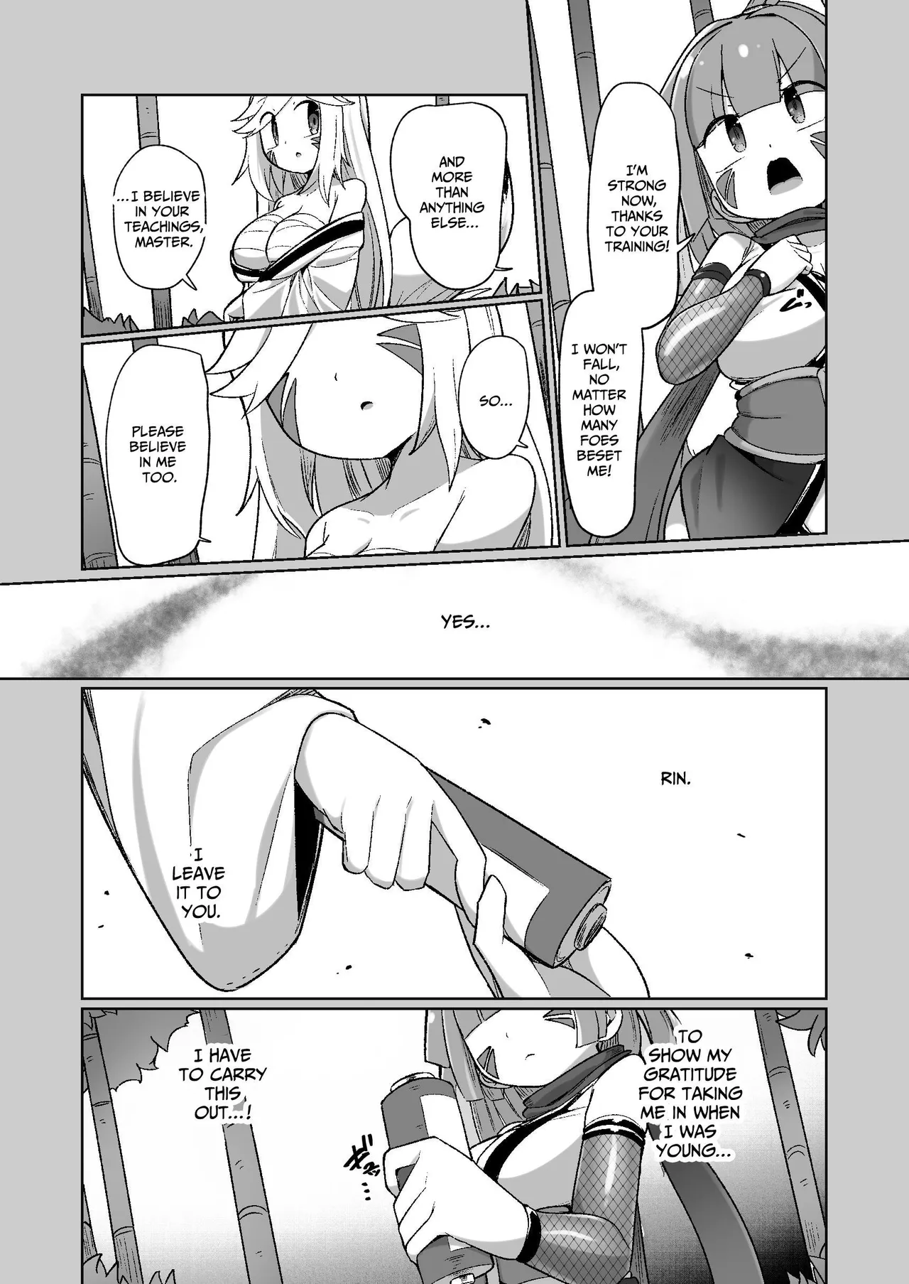 [Echie Kokufuku Aka (Monota)]Kunoichi Rin no Make Zome Choukyou ~Itsutsu no Hi Ana to Saidai no Jakuten~ | Kunoichi Rin’s Loser Training ~The Five Nodes and her Greatest Weakness~[English] [IXIA WORKS] [Digital] Page 19