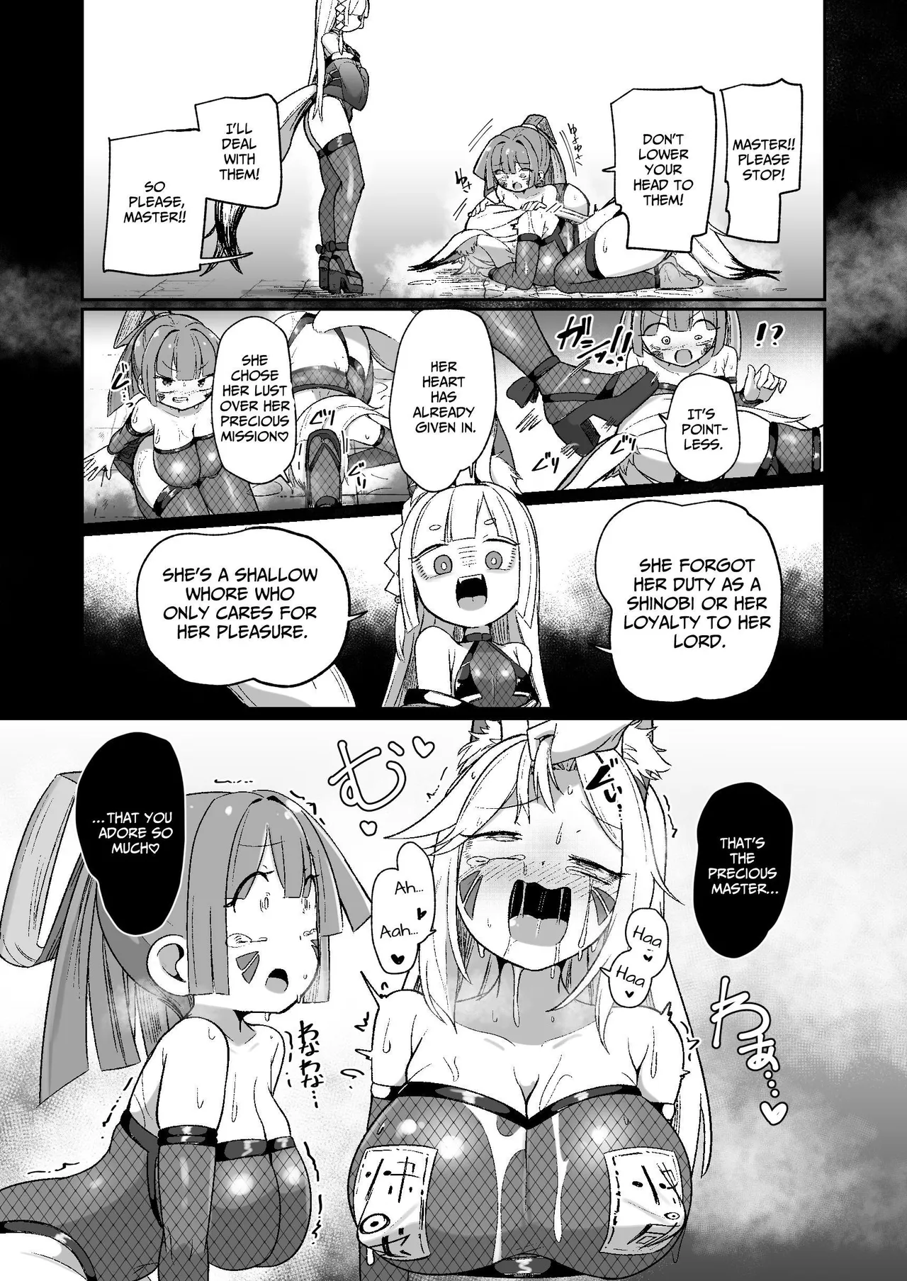 [Echie Kokufuku Aka (Monota)]Kunoichi Rin no Make Zome Choukyou ~Itsutsu no Hi Ana to Saidai no Jakuten~ | Kunoichi Rin’s Loser Training ~The Five Nodes and her Greatest Weakness~[English] [IXIA WORKS] [Digital] Page 40